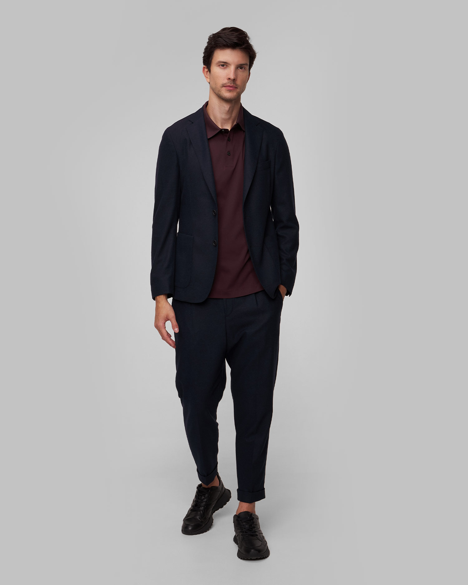 Blazer en laine bleu marine pour hommes Hugo Boss P Hanry