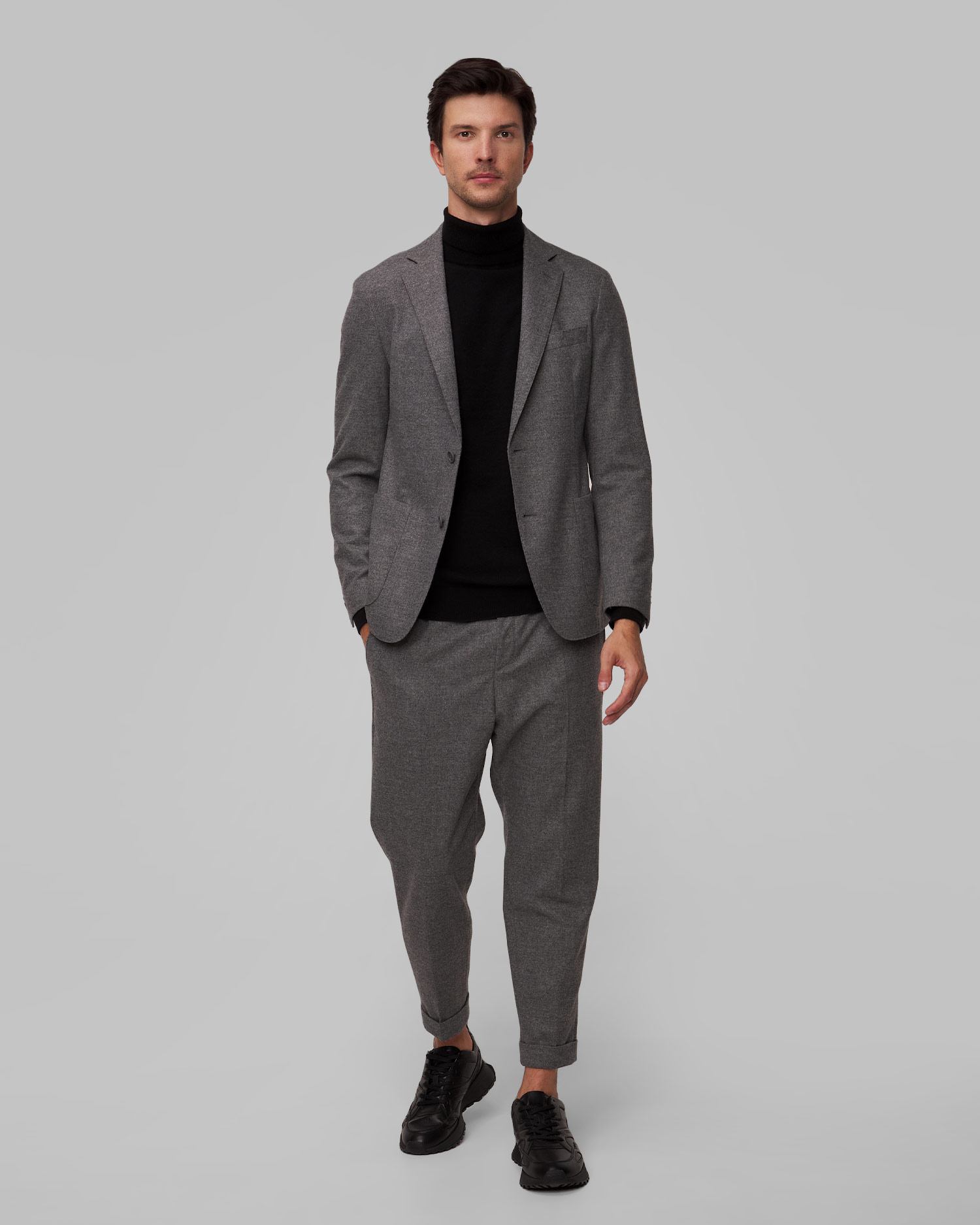 Blazer en laine gris pour hommes Hugo Boss P Hanry