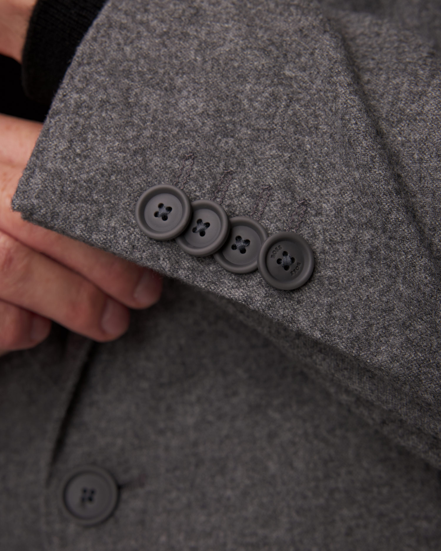 Blazer en laine gris pour hommes Hugo Boss P Hanry
