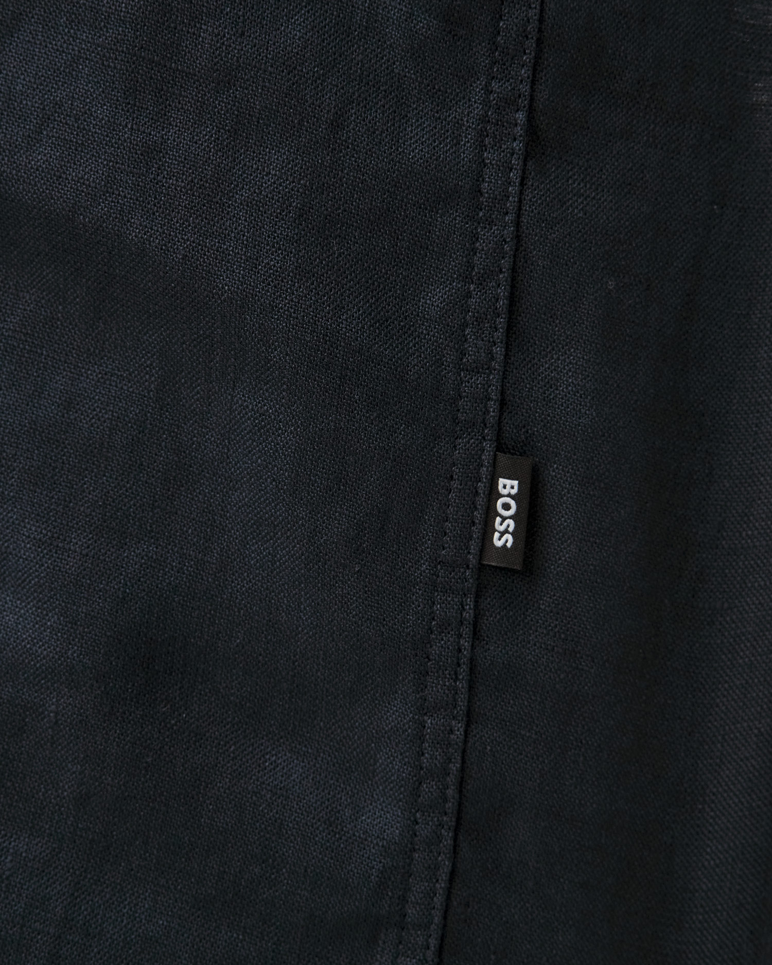 Granatowa koszula lniana męska Hugo Boss C-LIAM-S-BD-C