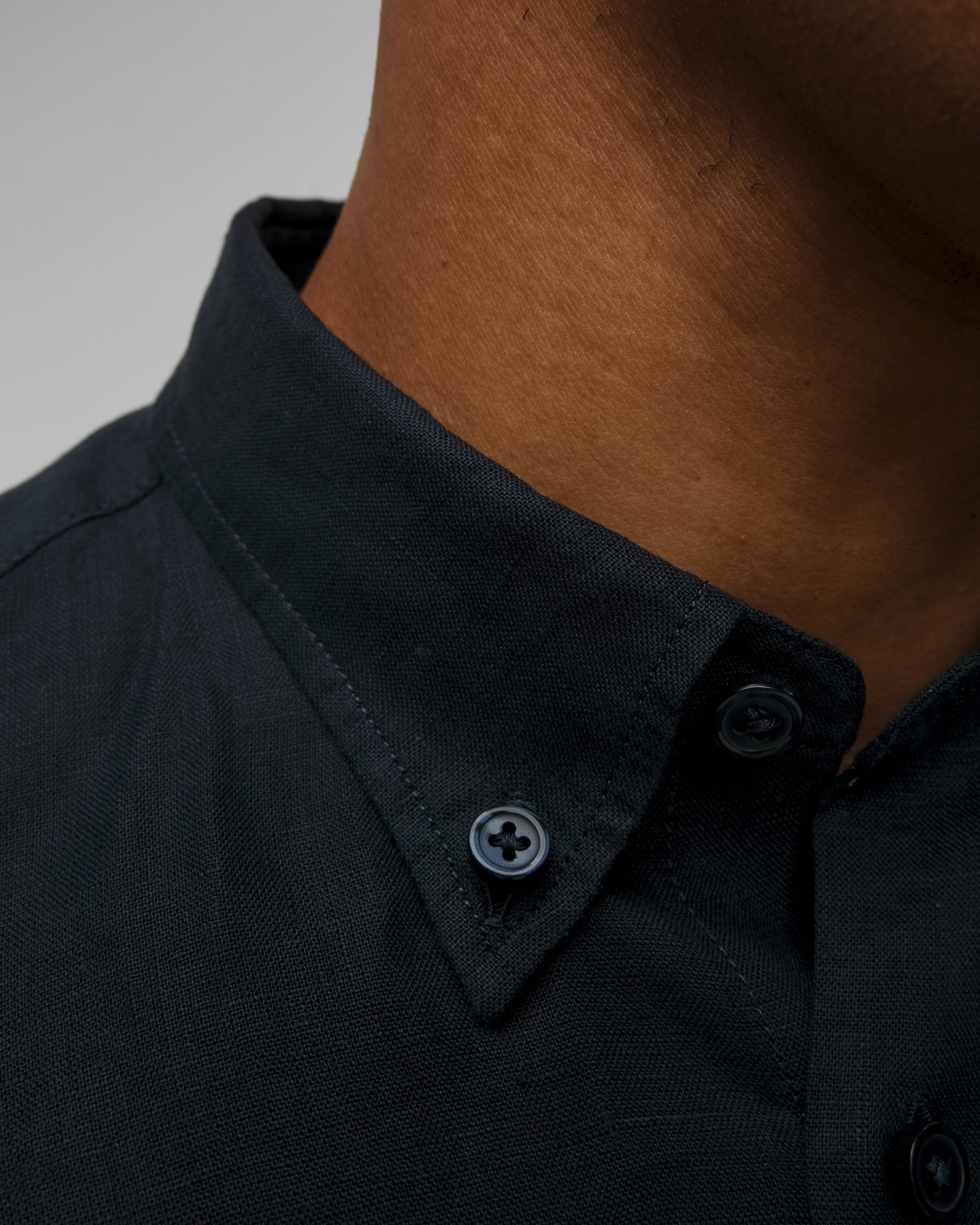 Granatowa koszula lniana męska Hugo Boss C-LIAM-S-BD-C