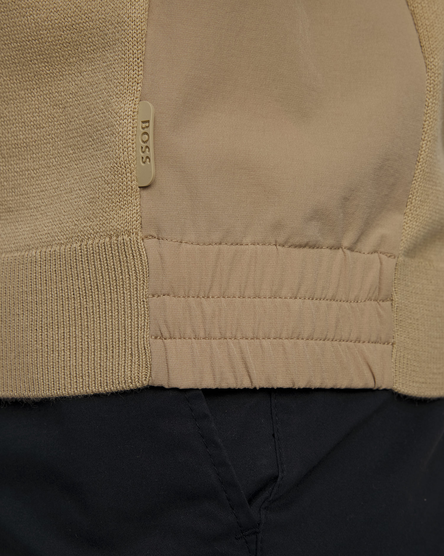 Pánský vlněný svetr Hugo Boss P-Bart v Béžové Barvě