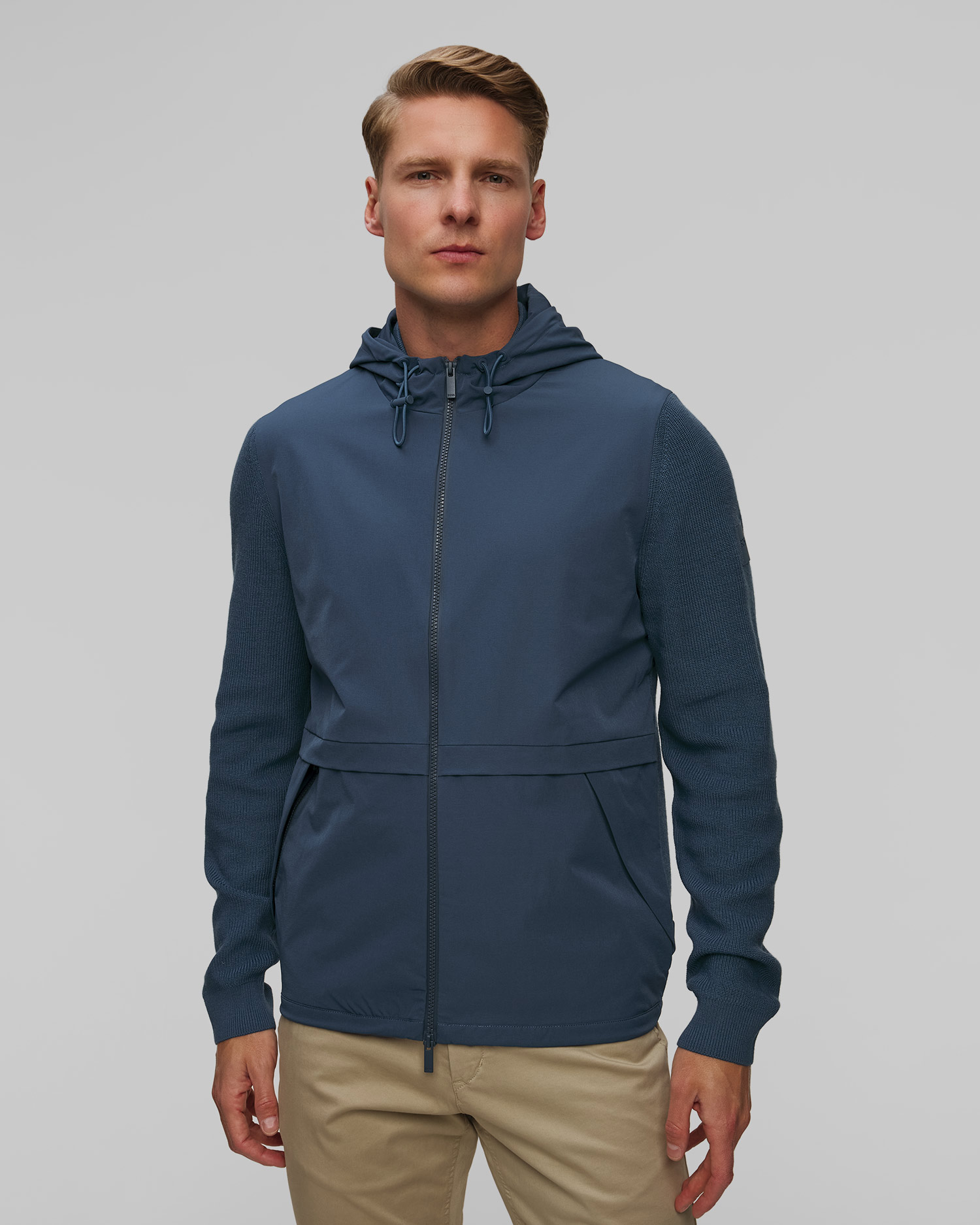 Pánska vlnená hybridná softshellová bunda Hugo Boss P-Brian