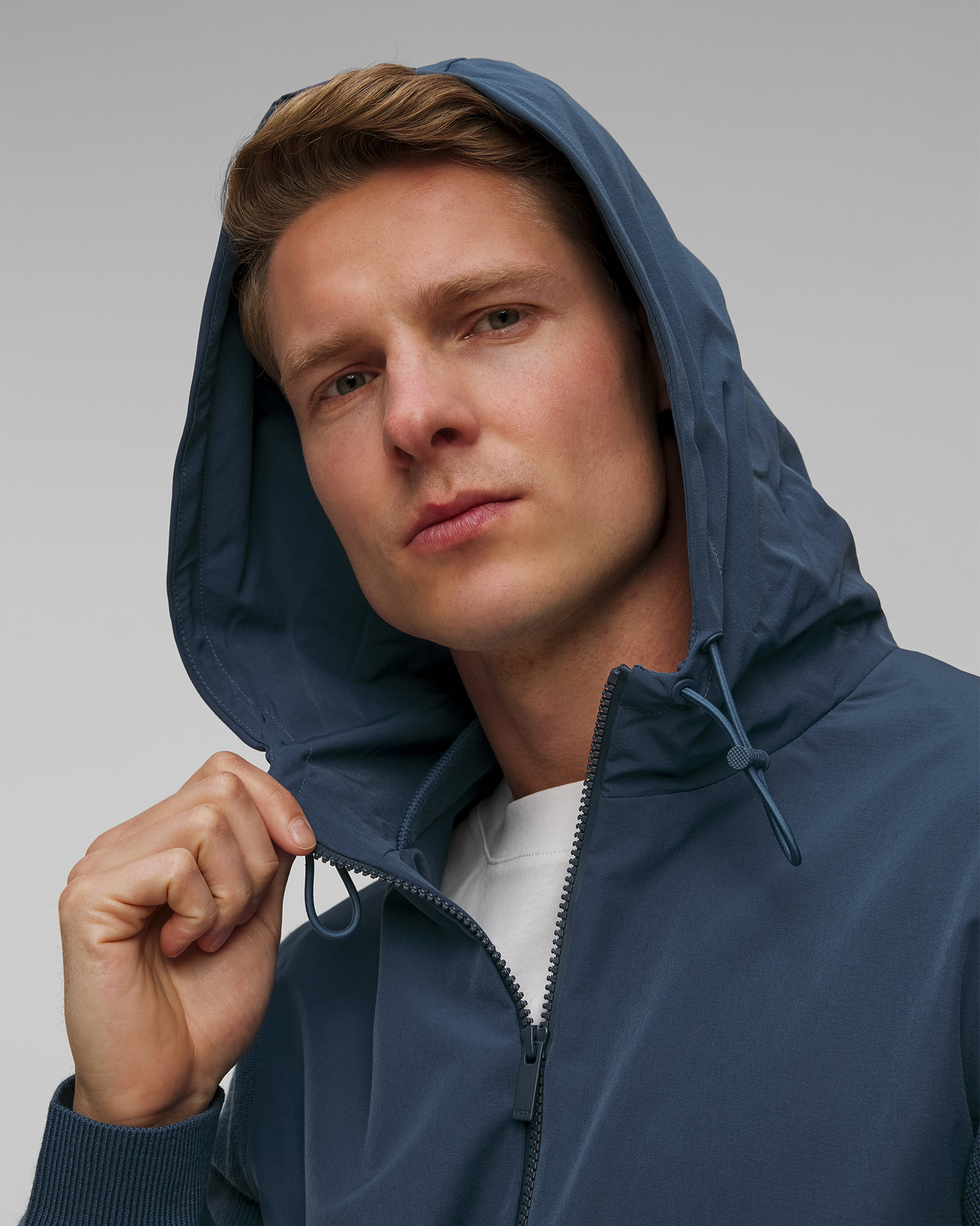 Pánska vlnená hybridná softshellová bunda Hugo Boss P-Brian