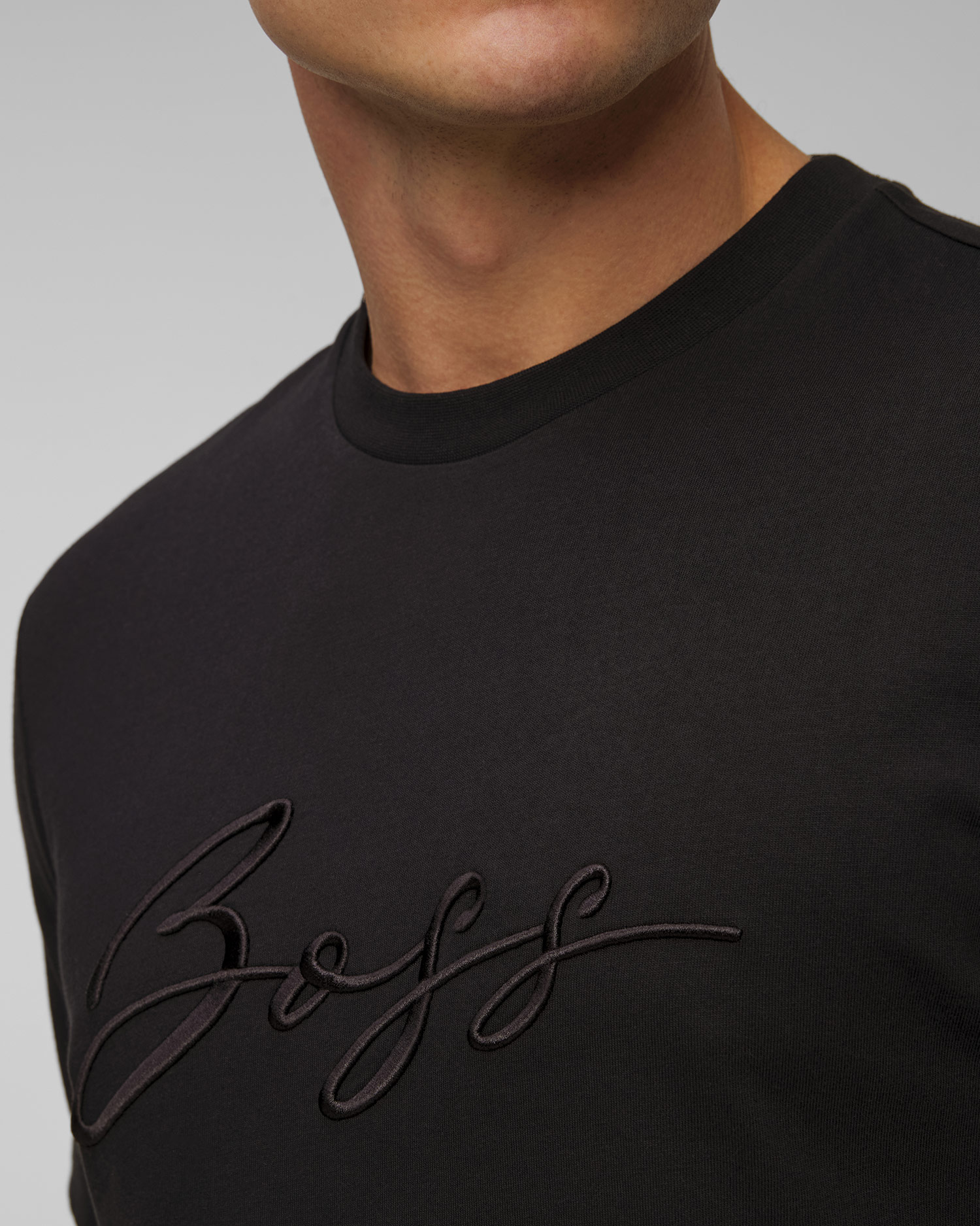 Tricou negru pentru bărbați Hugo Boss C-Thompson