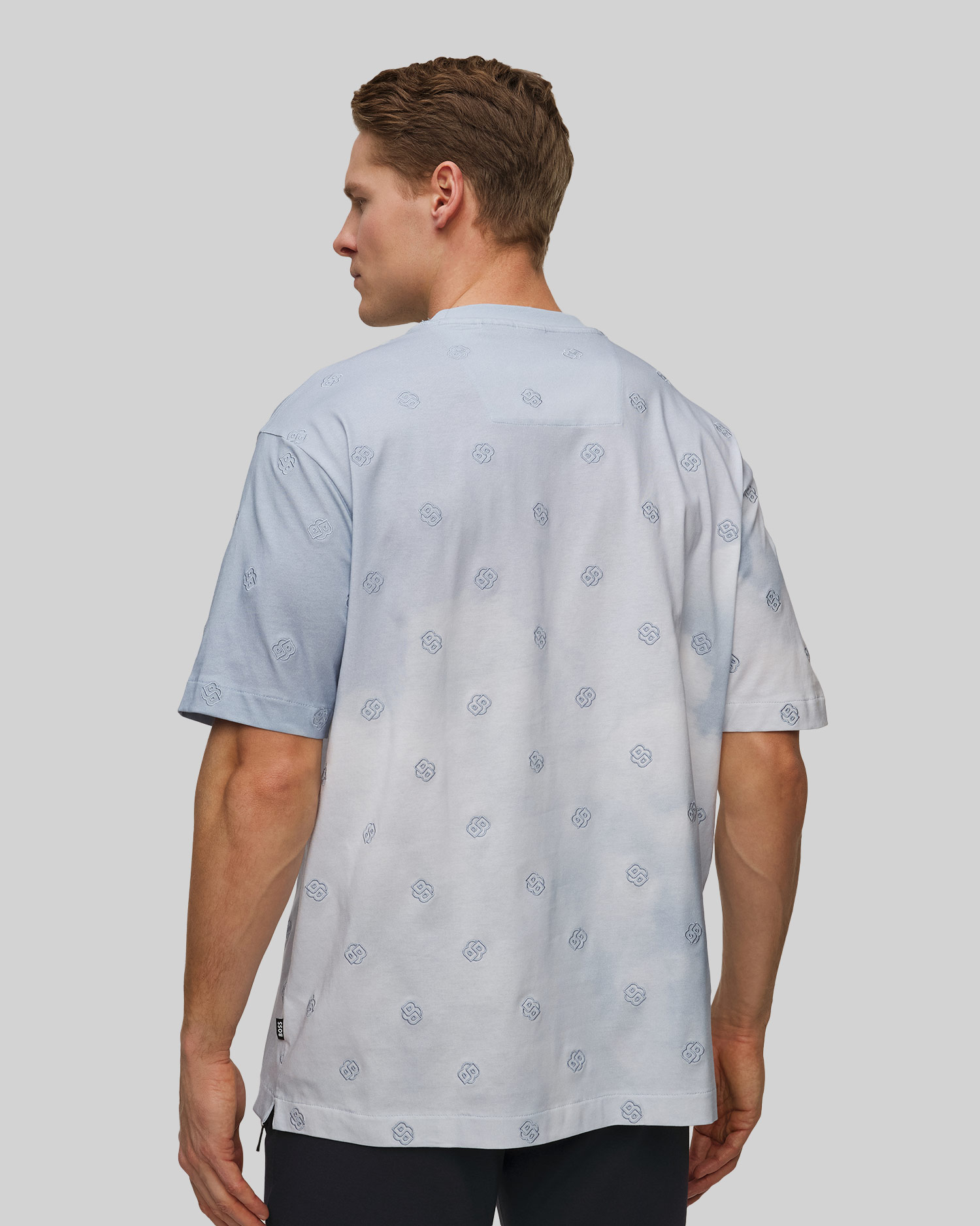 Pánské tričko Hugo Boss C-Tames ve Světle Modrém Barevném Odstínu