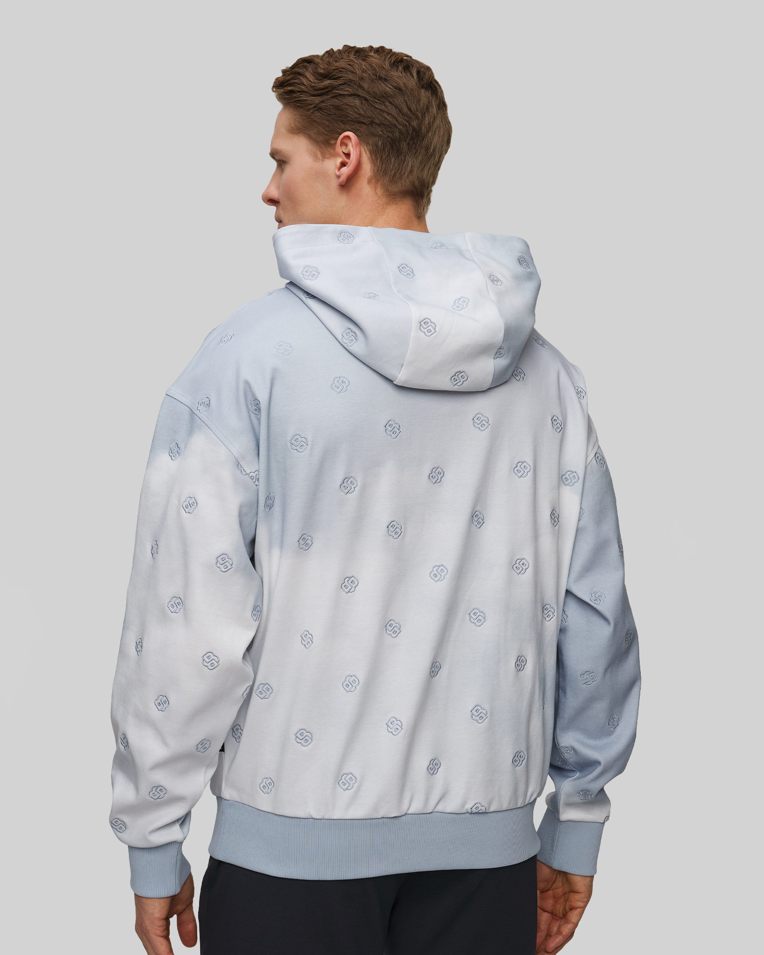 Pánská mikina Hugo Boss C Stevens ve Světle Modrém Barevném Odstínu