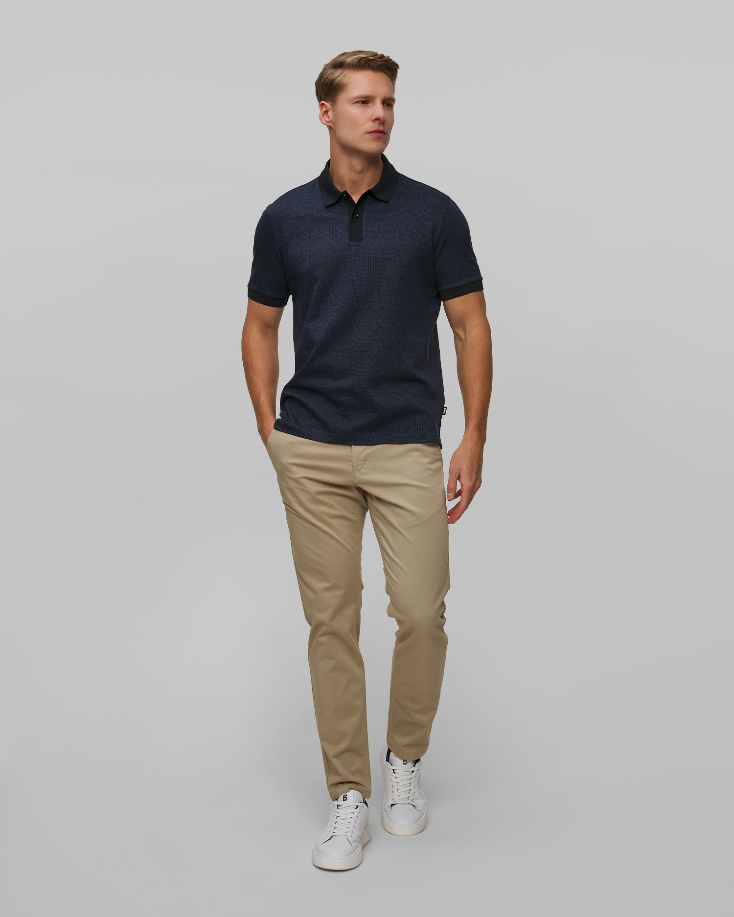 Tmavě modrá pánská polokošile Hugo Boss H-Parlay