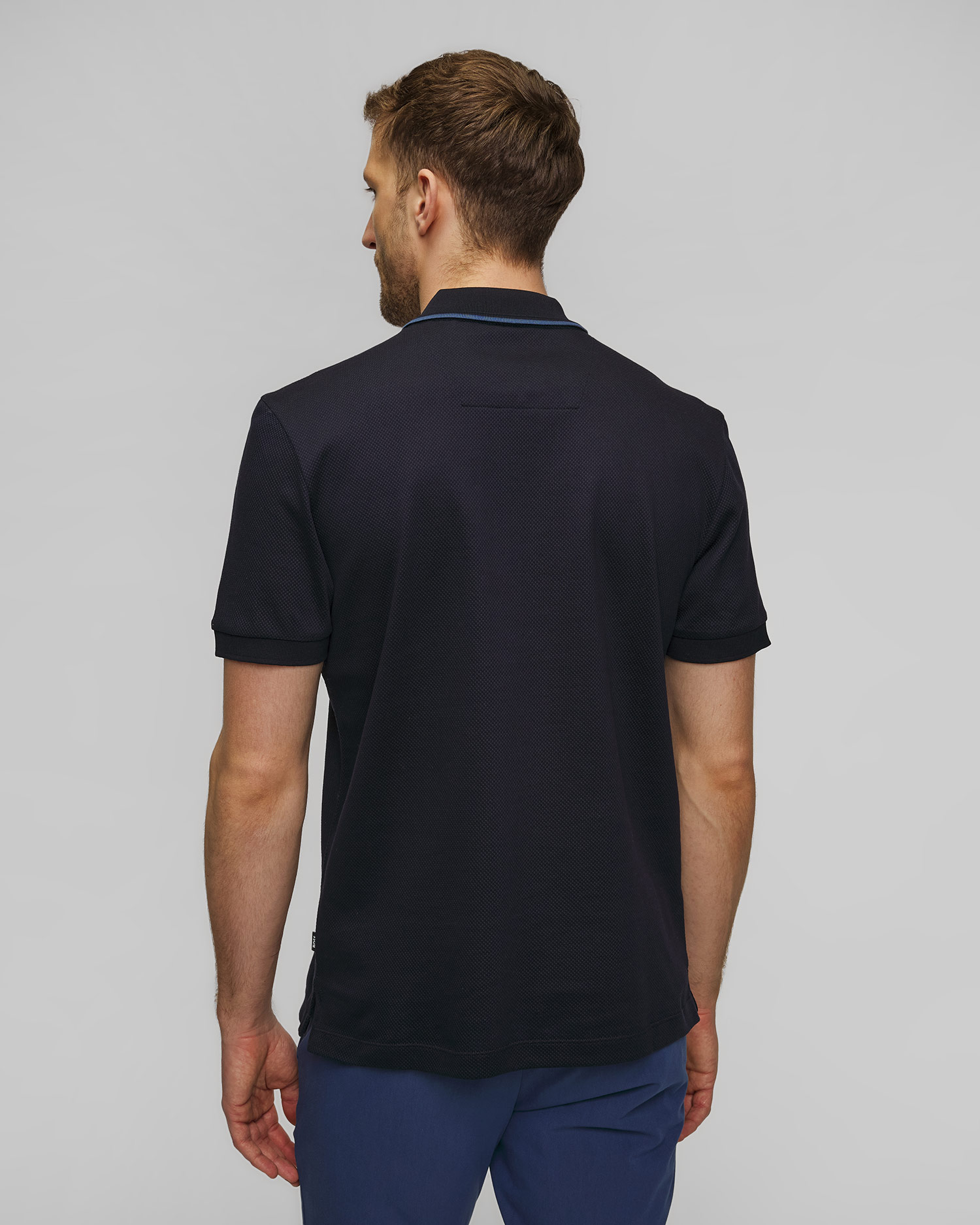 Tmavě modrá pánská polokošile Hugo Boss H-Paras