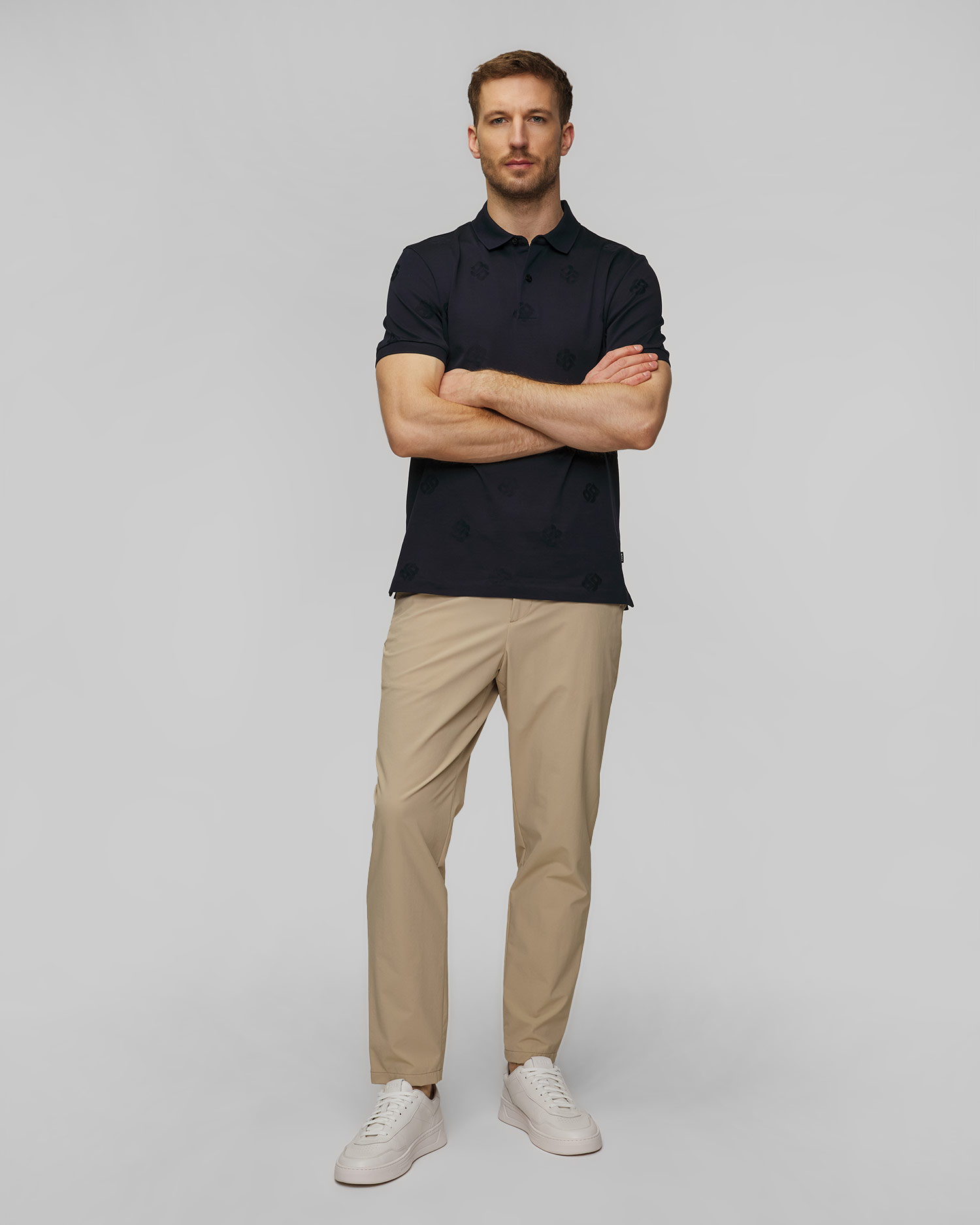 Tmavě modré pánské polo Hugo Boss C-Prout