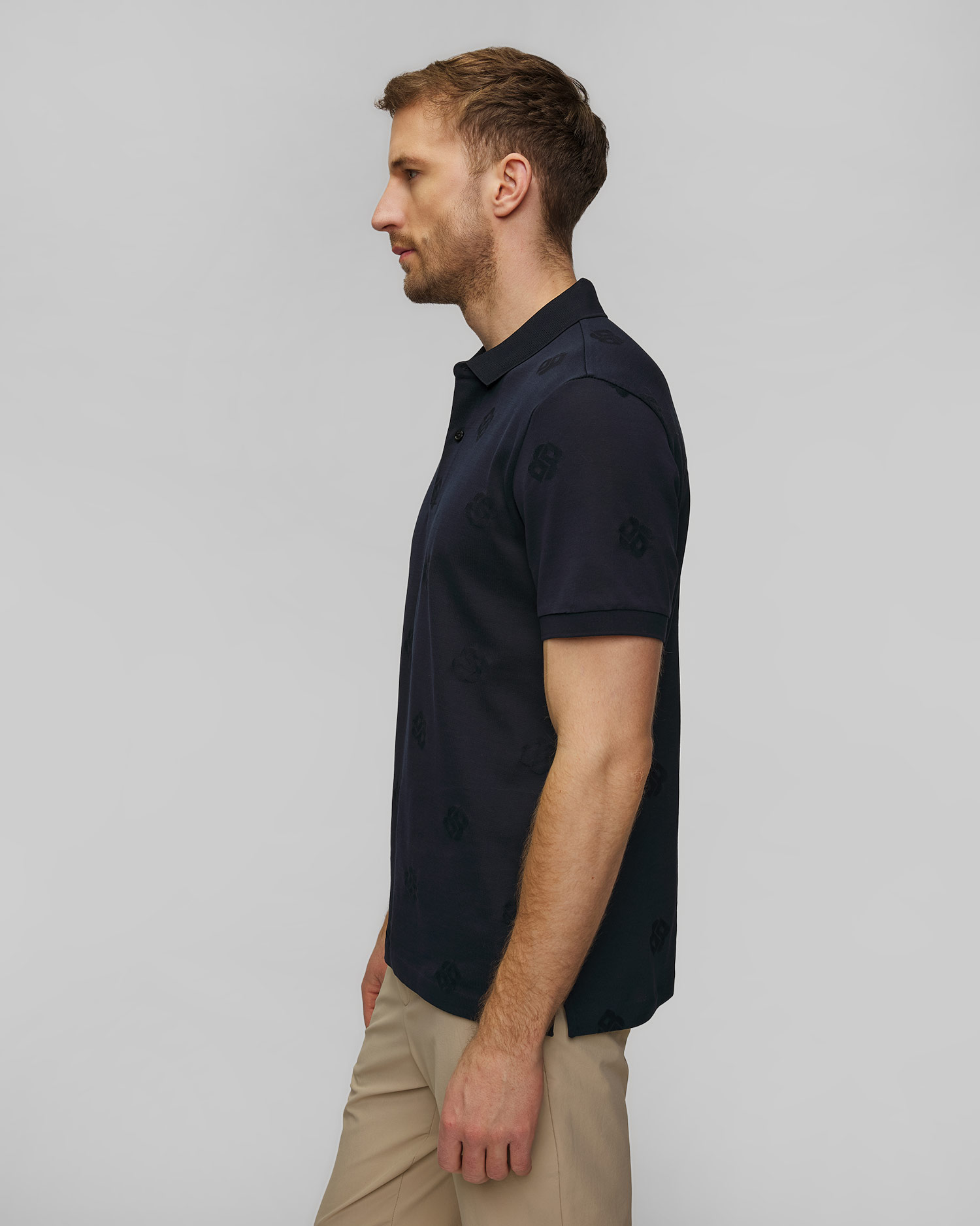 Tmavě modré pánské polo Hugo Boss C-Prout