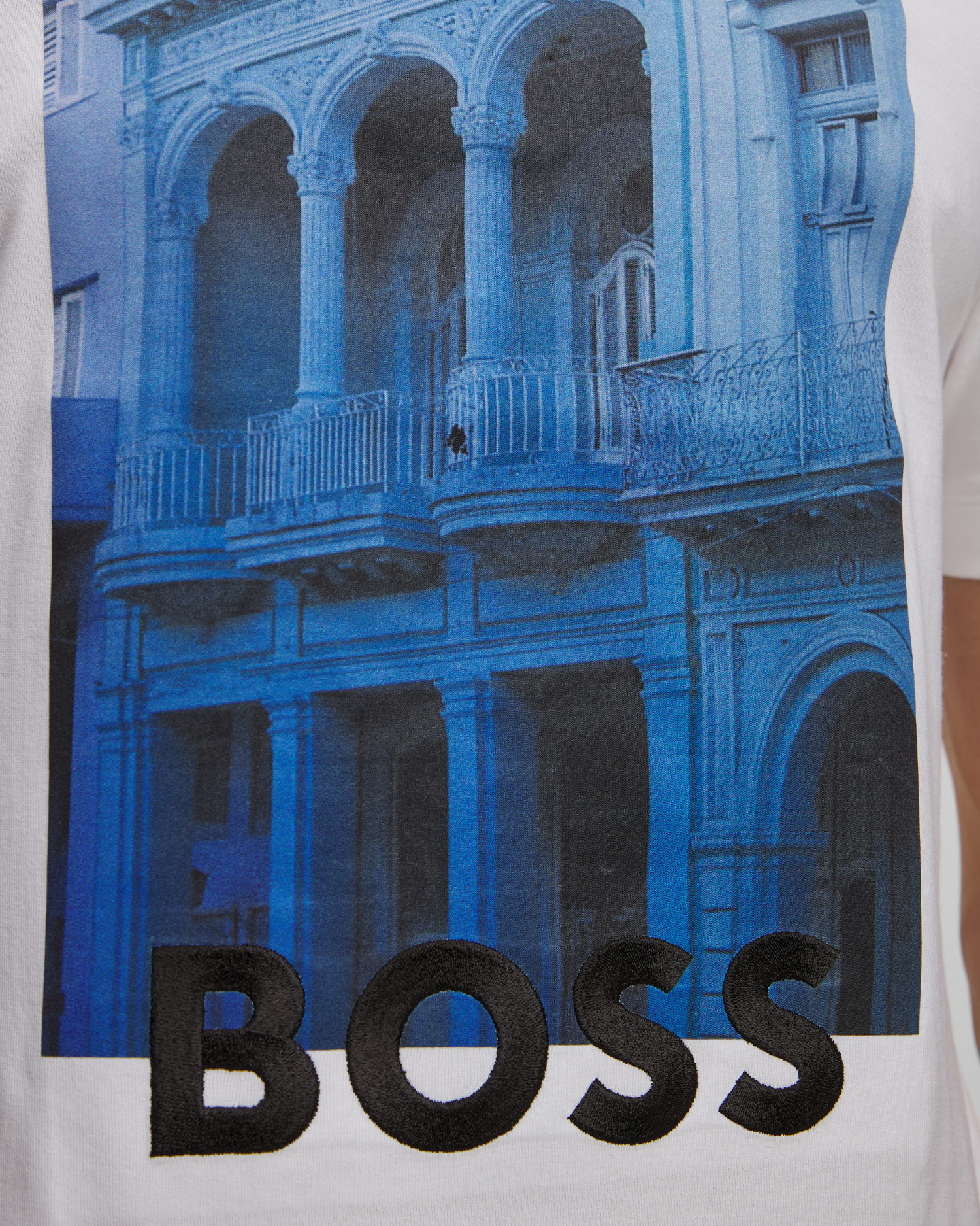 Bílé pánské tričko Hugo Boss C-Thompson