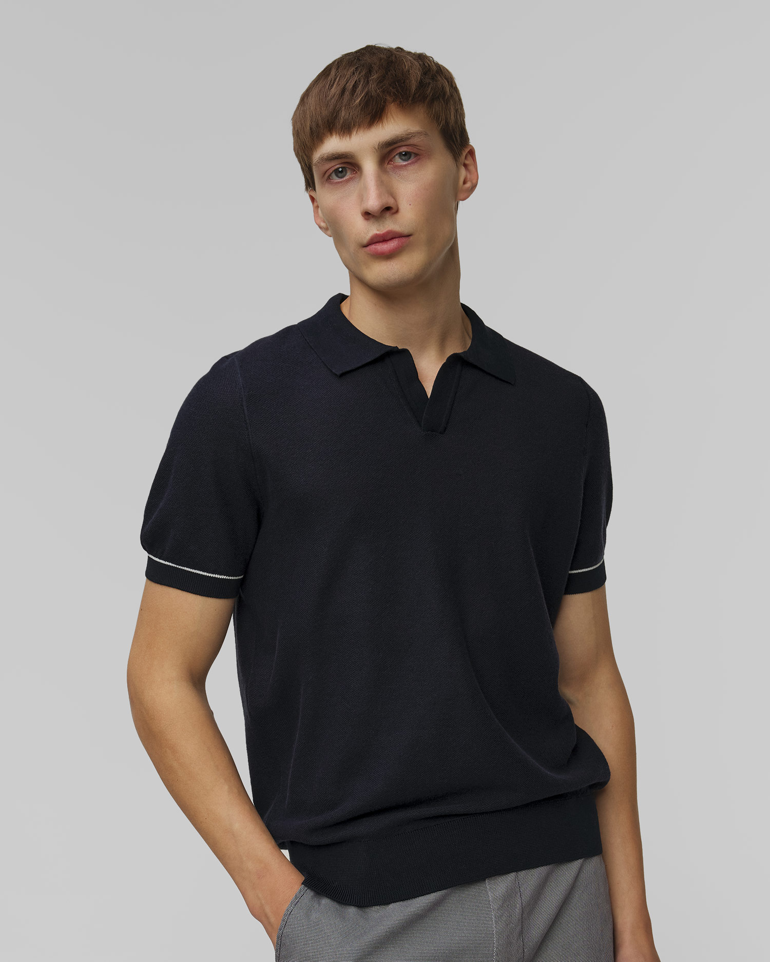 Pánské polo z úpletu Hugo Boss H-Jianluca