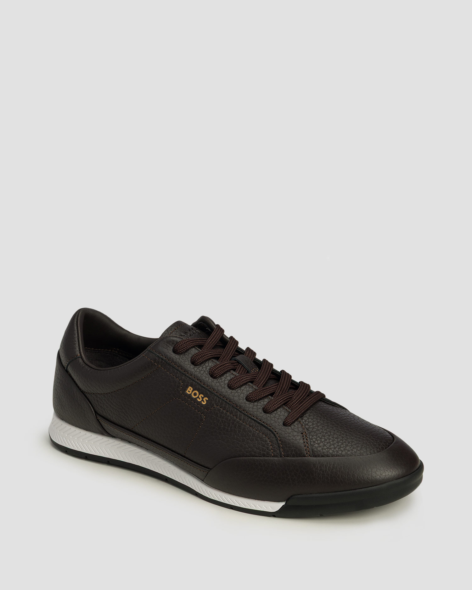 Hugo Boss Herren-Lederschuhe, Farbe/Muster: Brązowy