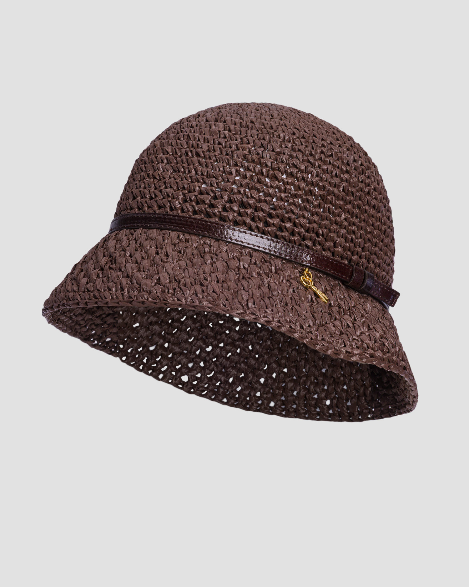 Pălărie de tip bucket țesută manual Catarzi 1910 Bali, Culoare/Model: Brązowy
