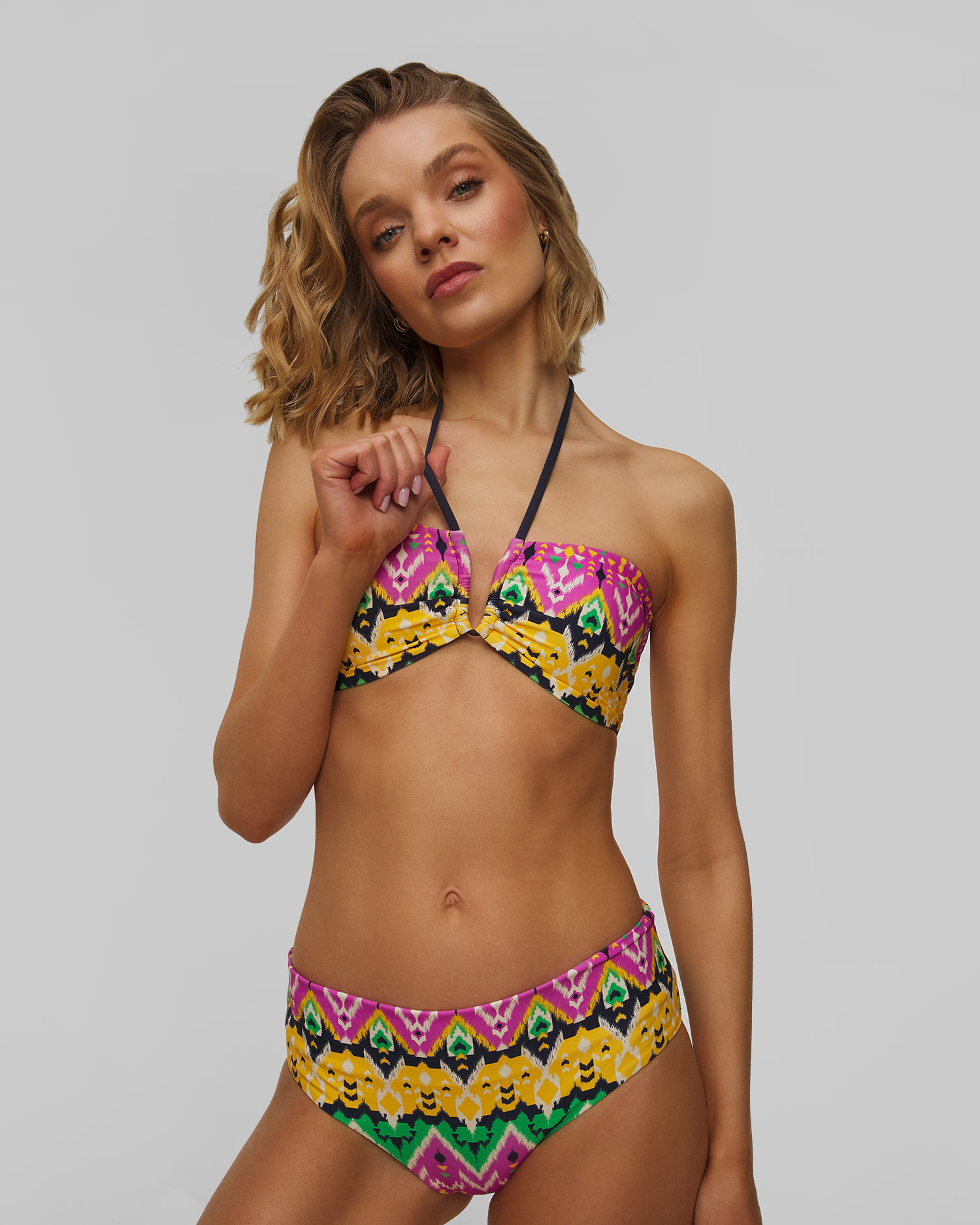 Top de costum de baie Rip Curl Ikat Geo Bandeau