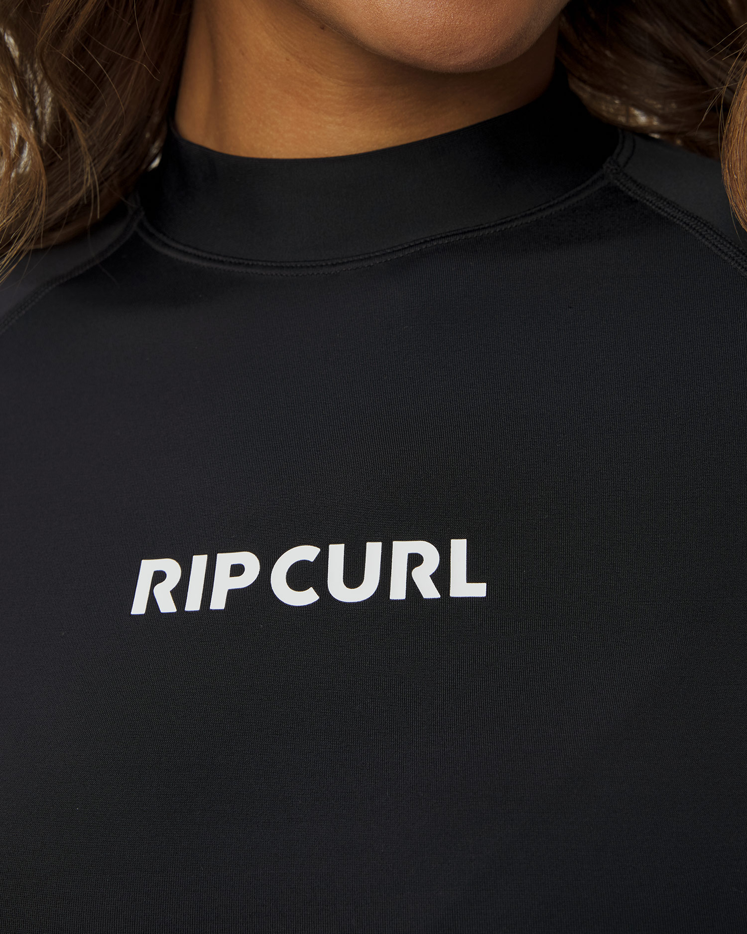 Czarny top kąpielowy damski Rip Curl Classic Surf Ls Upf Rashguard