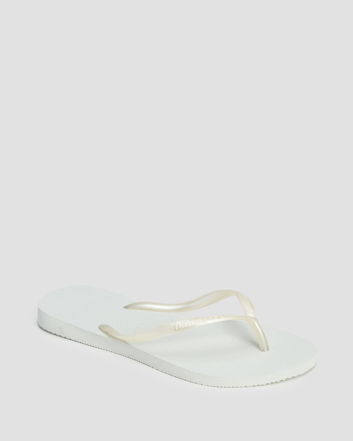 Dámské žabky Havaianas Slim v Bílé Barvě