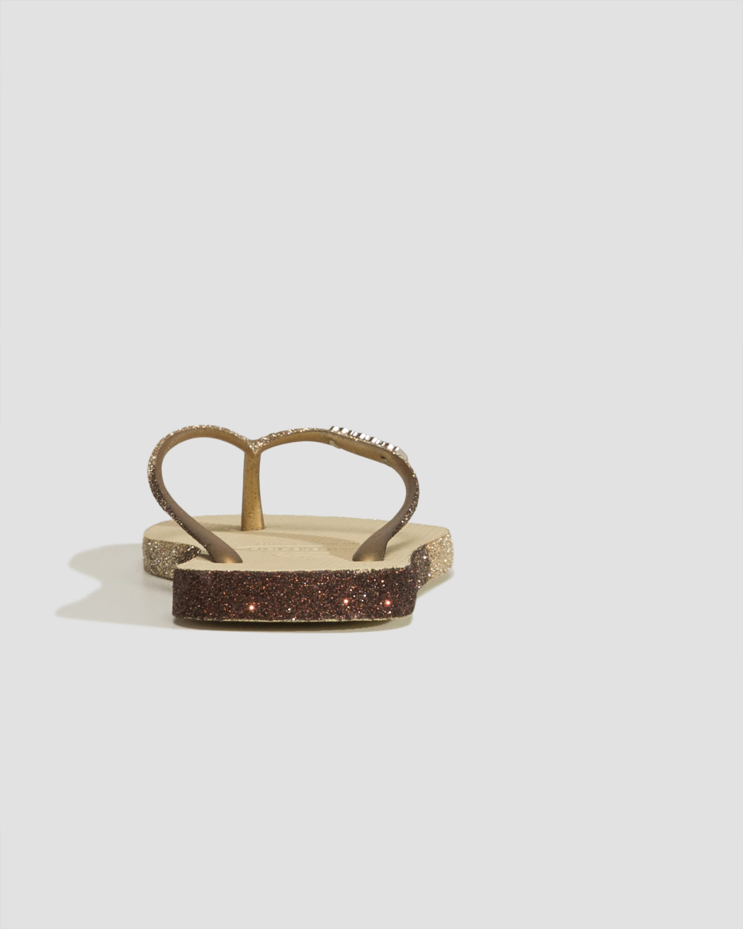 Golden flip-flops Havaianas Slim Sparkle Me