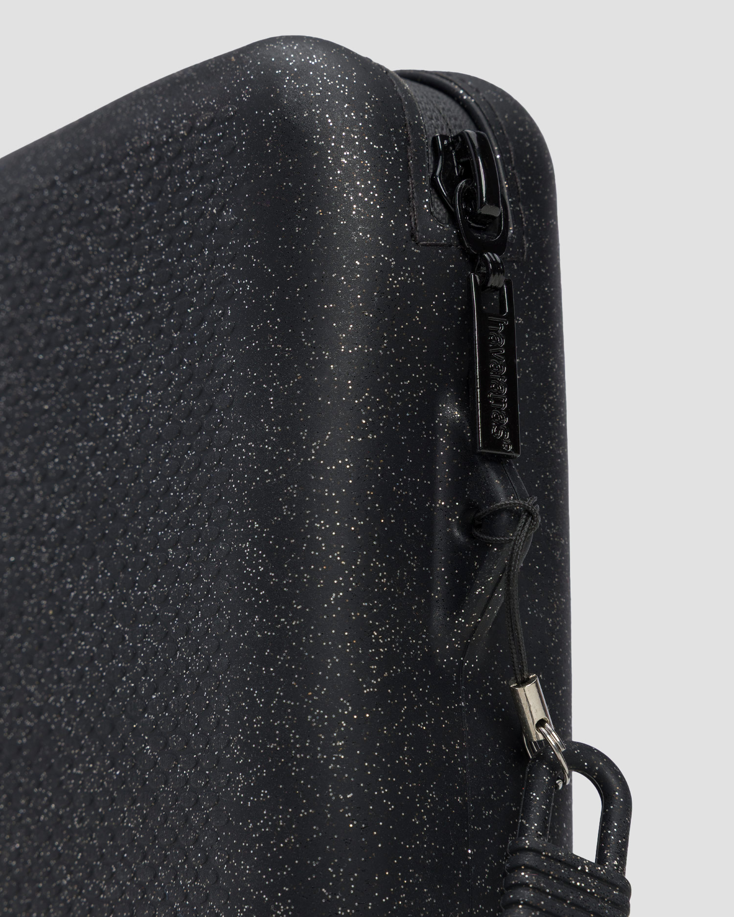 Trousse de toilette noire Havaianas Beach Necessaire Glitter
