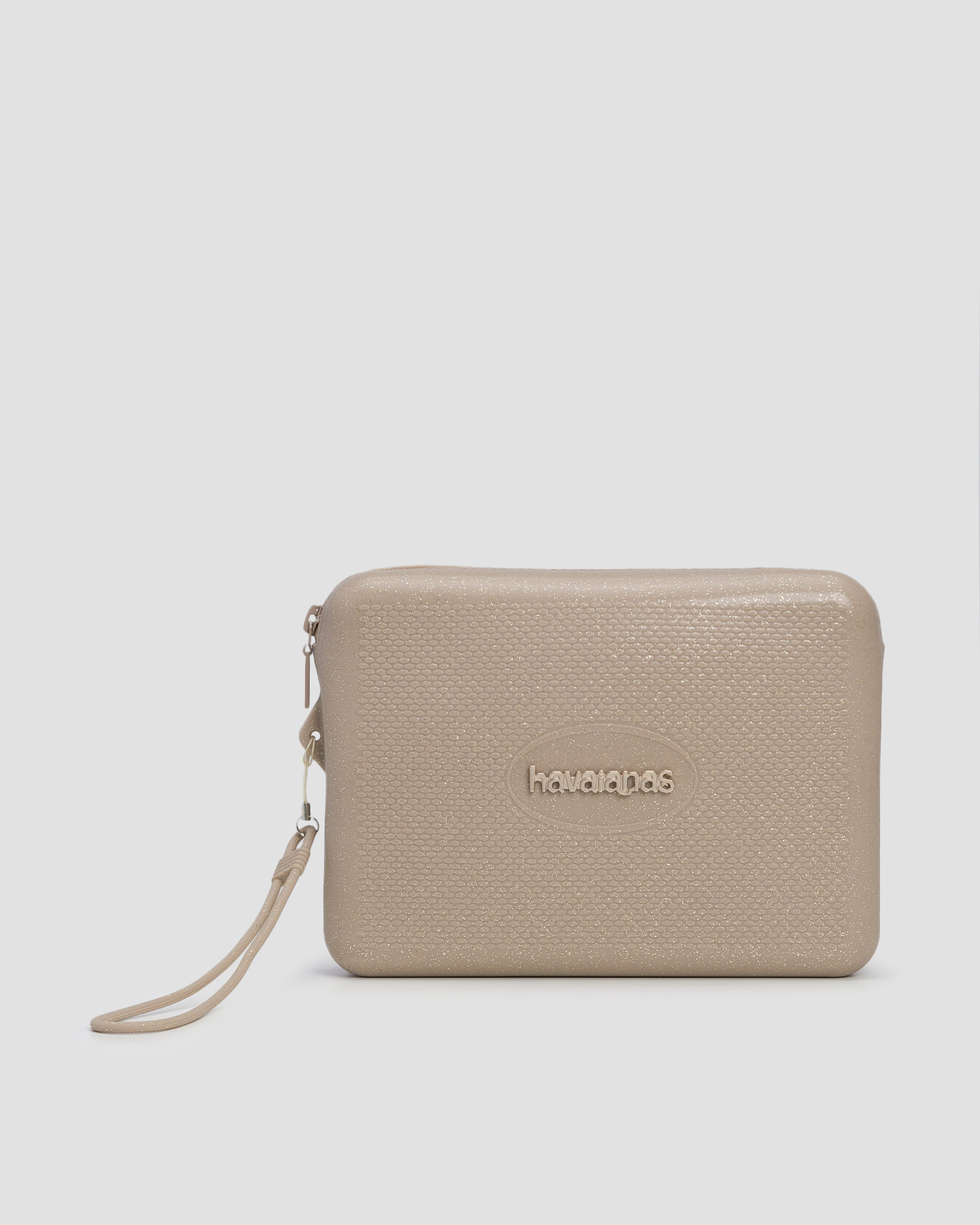 Trousse de toilette dorée Havaianas Beach Necessaire Glitter