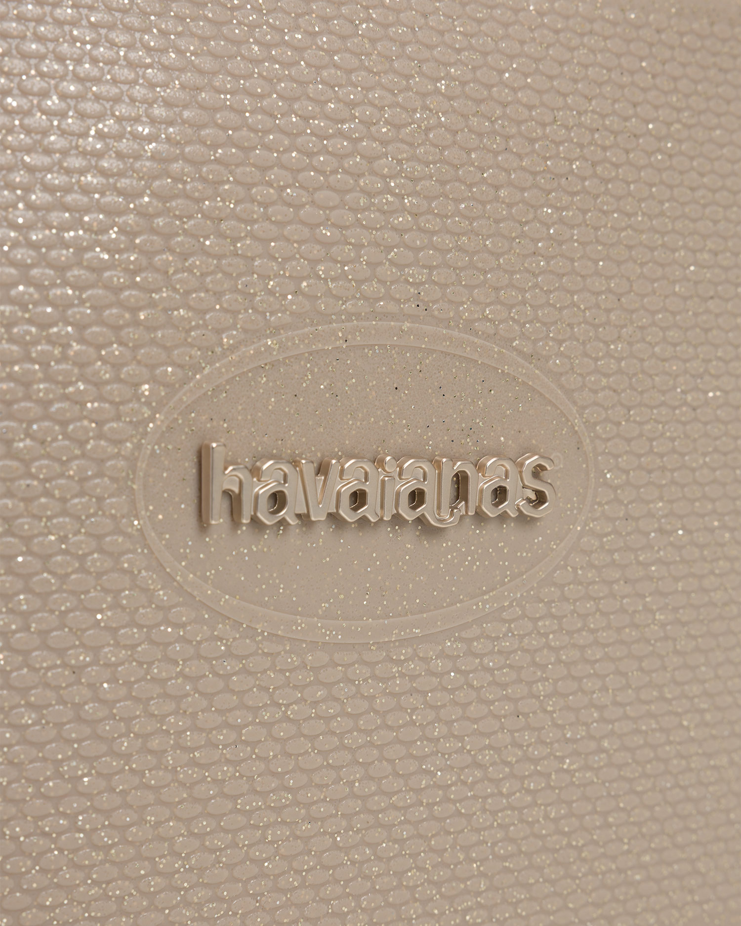Trousse de toilette dorée Havaianas Beach Necessaire Glitter