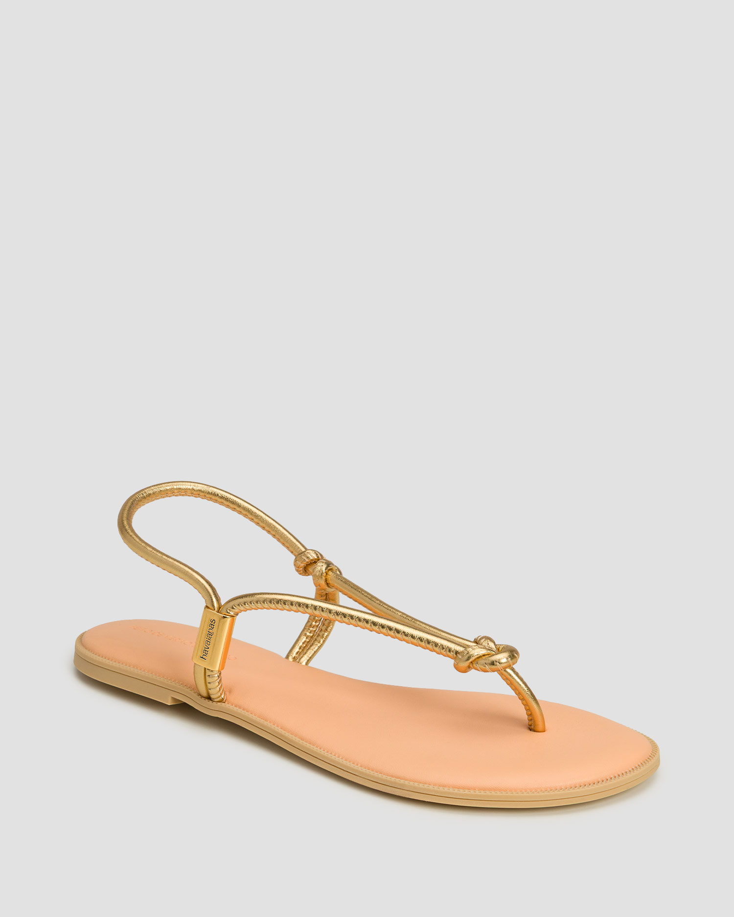 Havaianas Una Acai Damensandalen in Gold, Farbe/Muster: Beżowy,Złoty