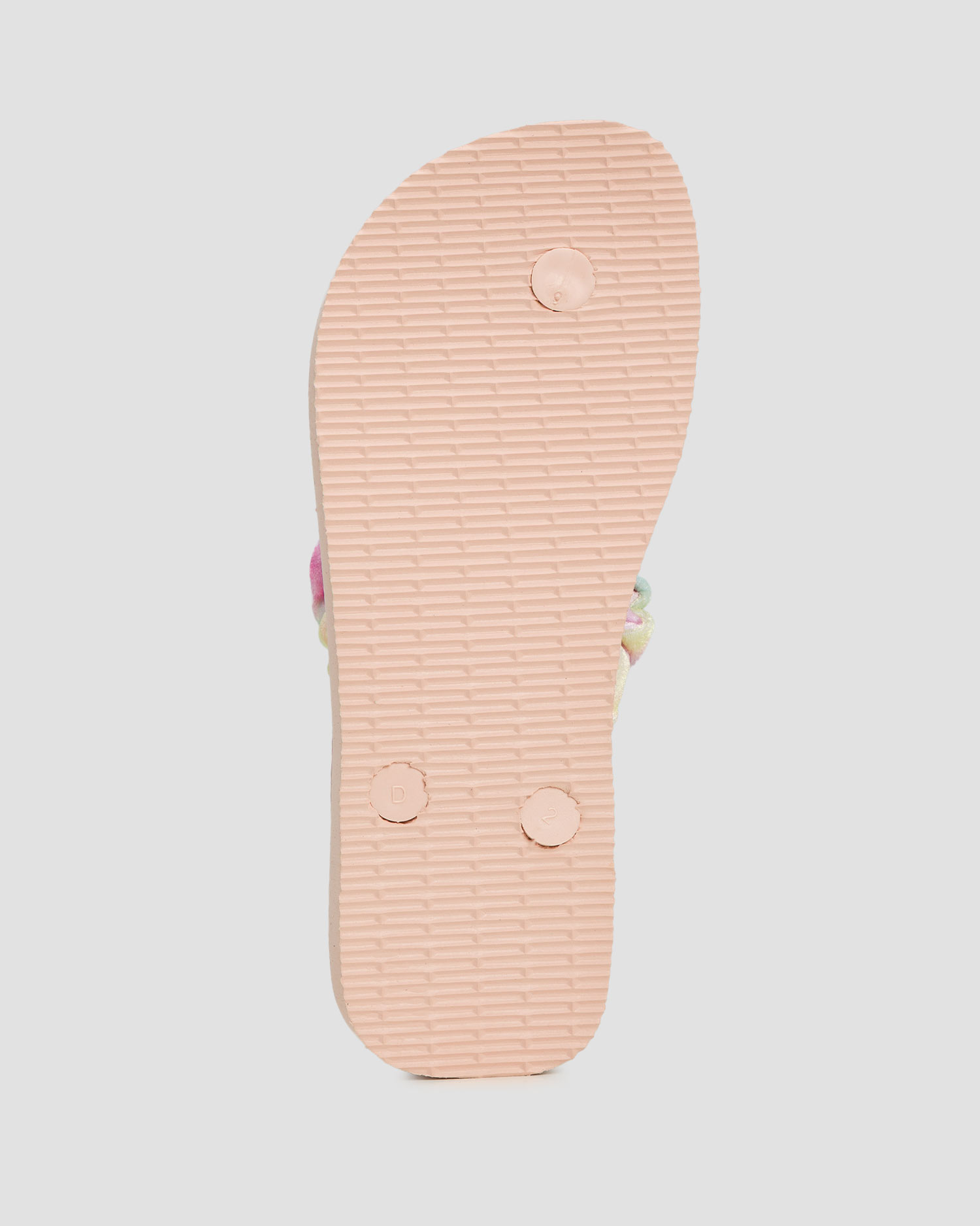 Tongs beiges et roses pour enfants Havaianas Kids Fluffy