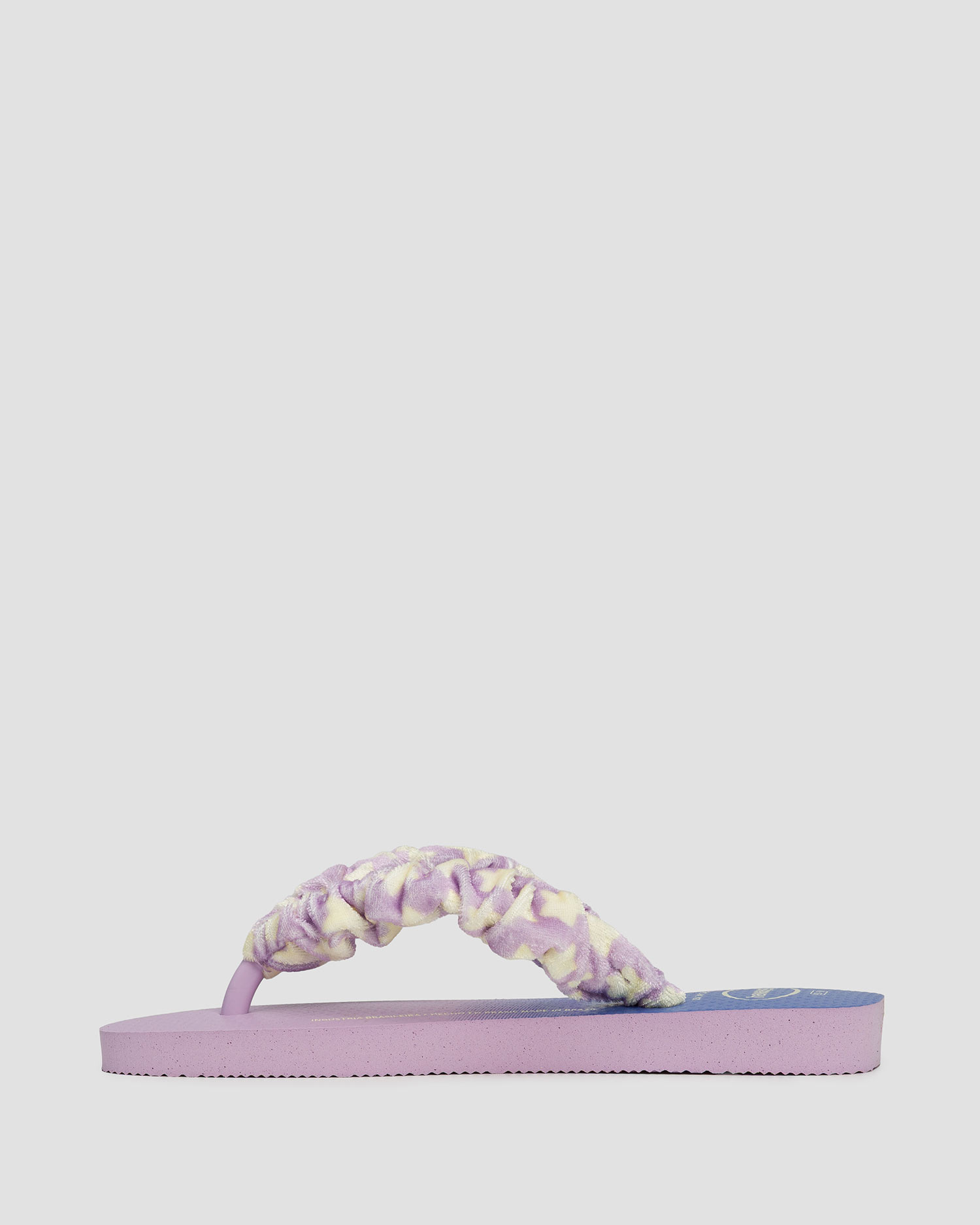Tongs violettes et bleu marine pour enfants Havaianas Kids Fluffy 