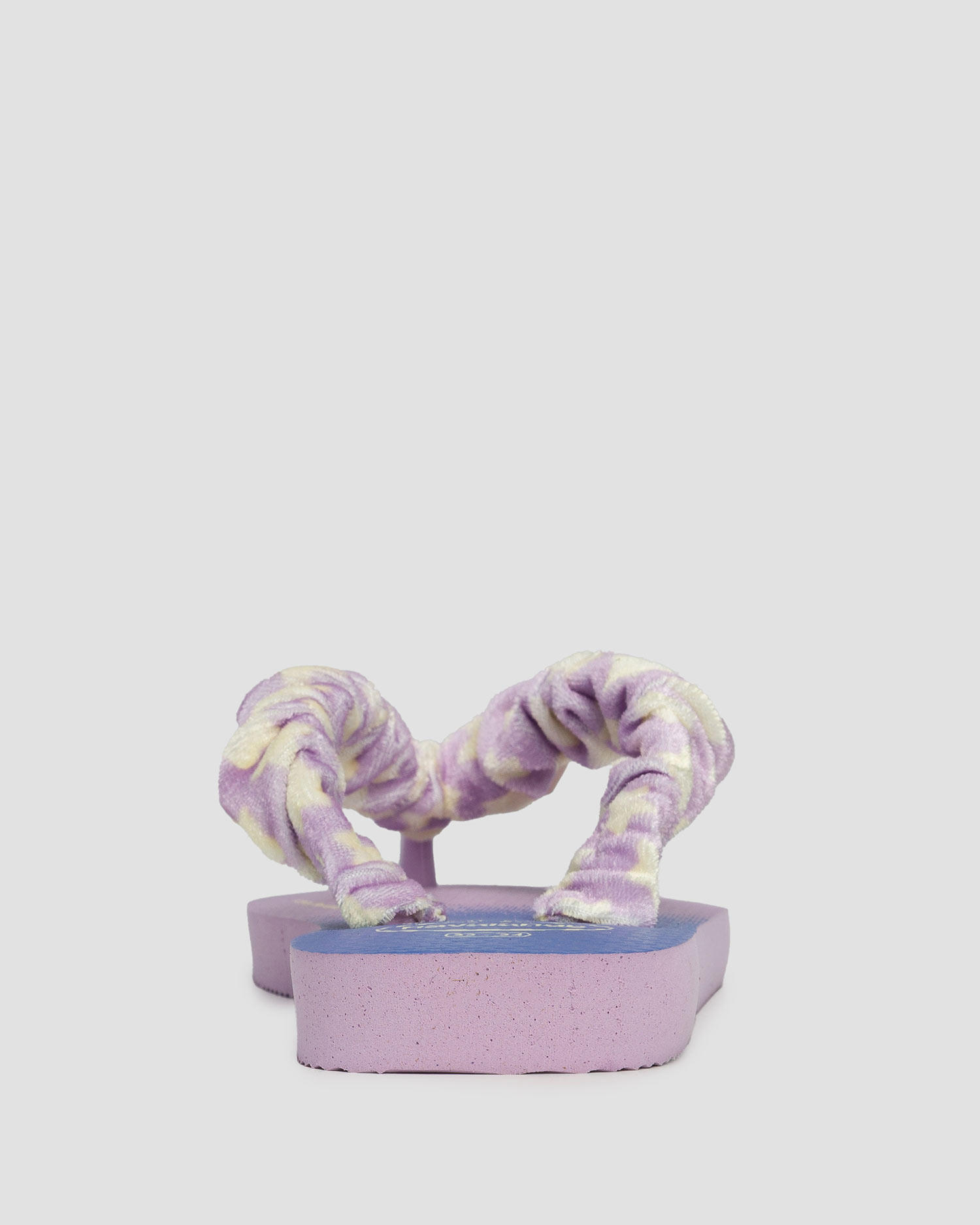 Tongs violettes et bleu marine pour enfants Havaianas Kids Fluffy 