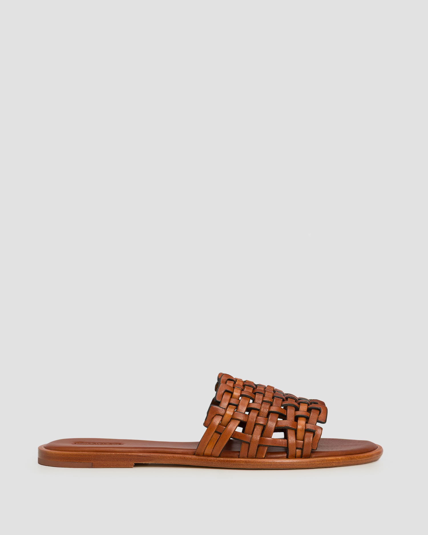 Women's leather sliders Dragon Diffusion Zig Zag Sandal
