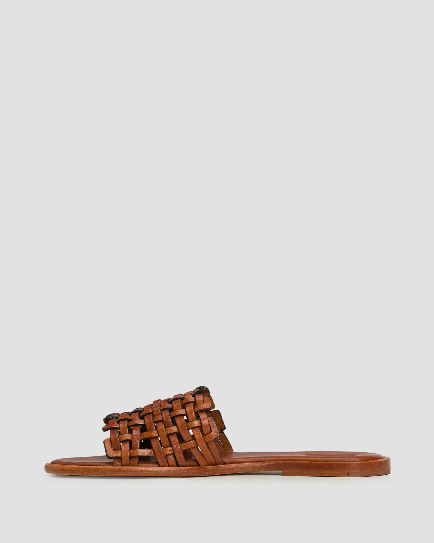 Women's leather sliders Dragon Diffusion Zig Zag Sandal