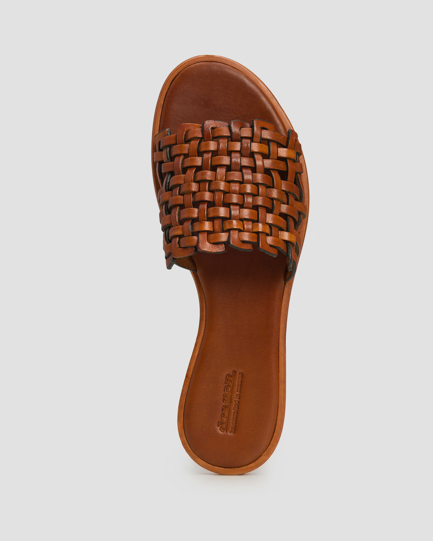 Women's leather sliders Dragon Diffusion Zig Zag Sandal