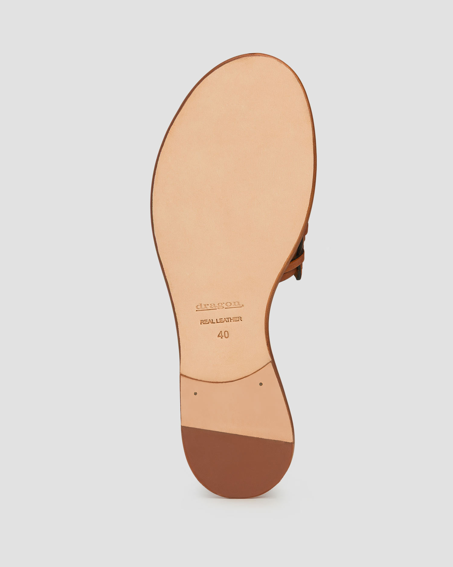Women's leather sliders Dragon Diffusion Zig Zag Sandal