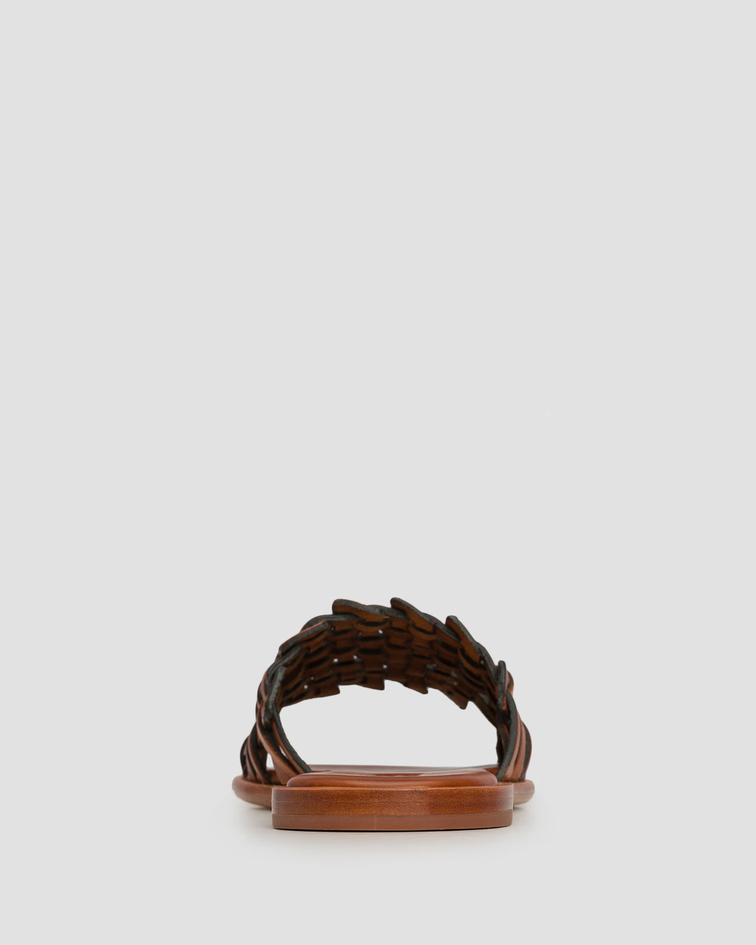 Women's leather sliders Dragon Diffusion Zig Zag Sandal