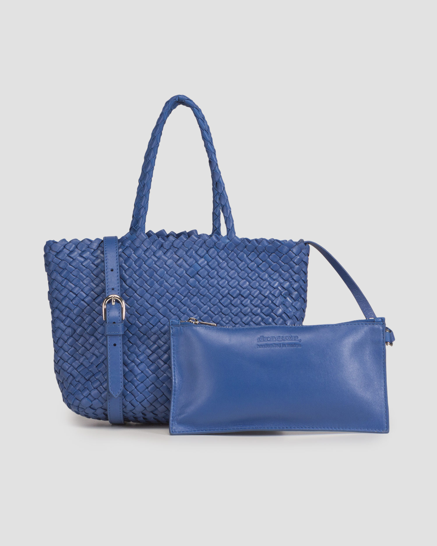Sac en cuir tressé Dragon Diffusion Mini Inside-Out