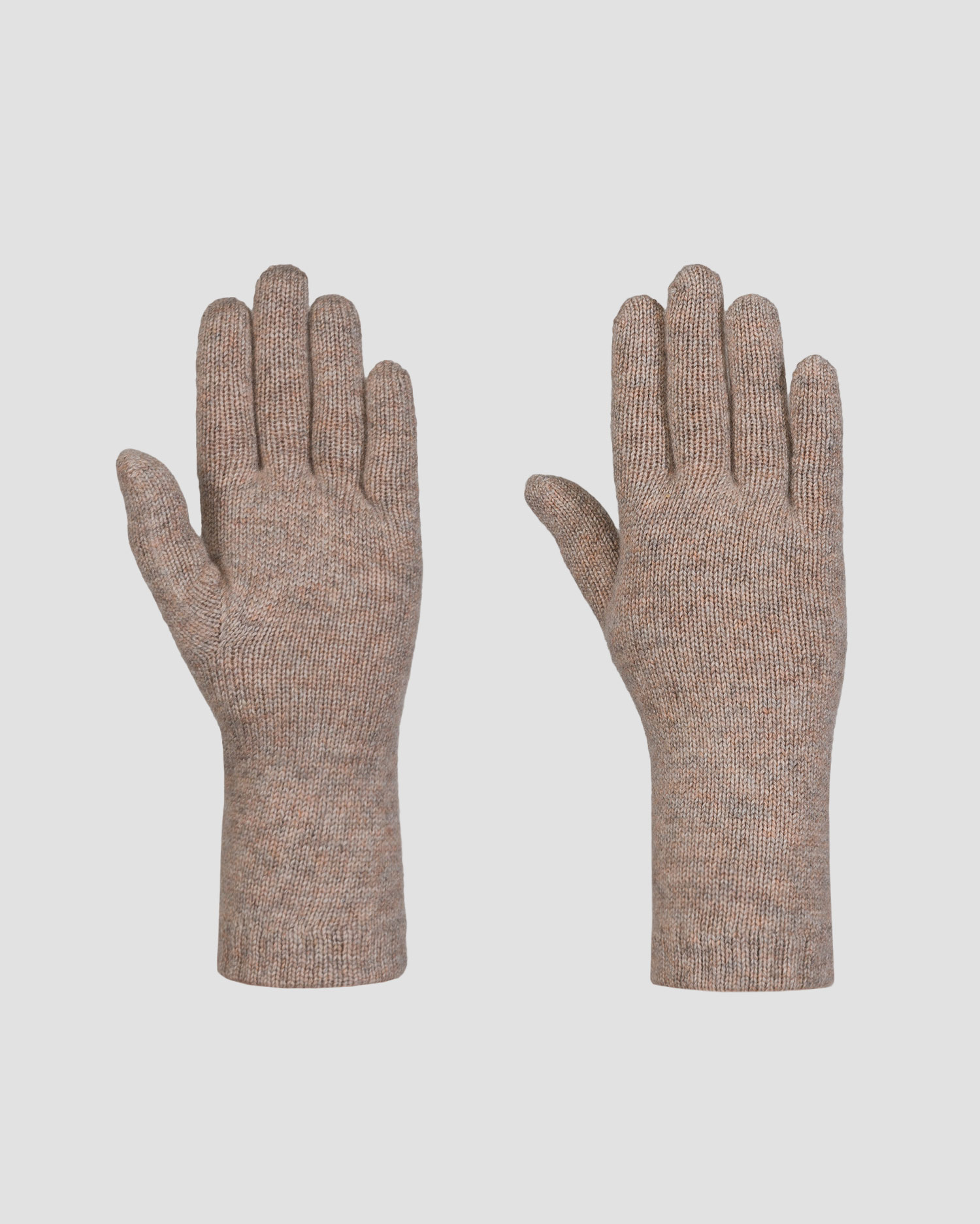 Guanti beige in cashmere da donna Johnstons of Elgin