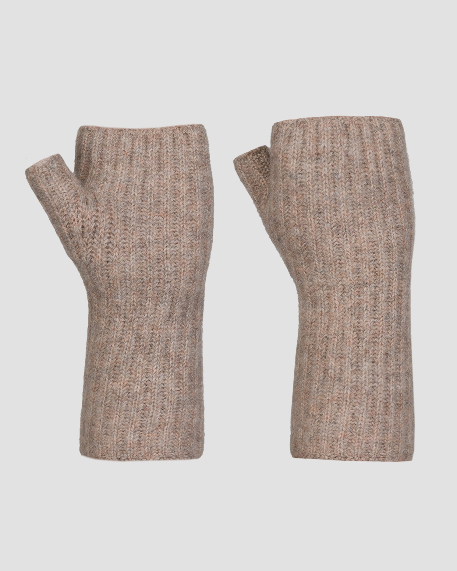 Guanti beige in cashmere da donna Johnstons of Elgin