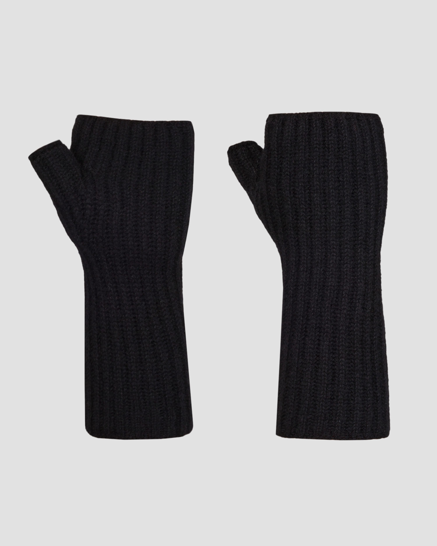 Guanti neri in cashmere da donna Johnstons of Elgin