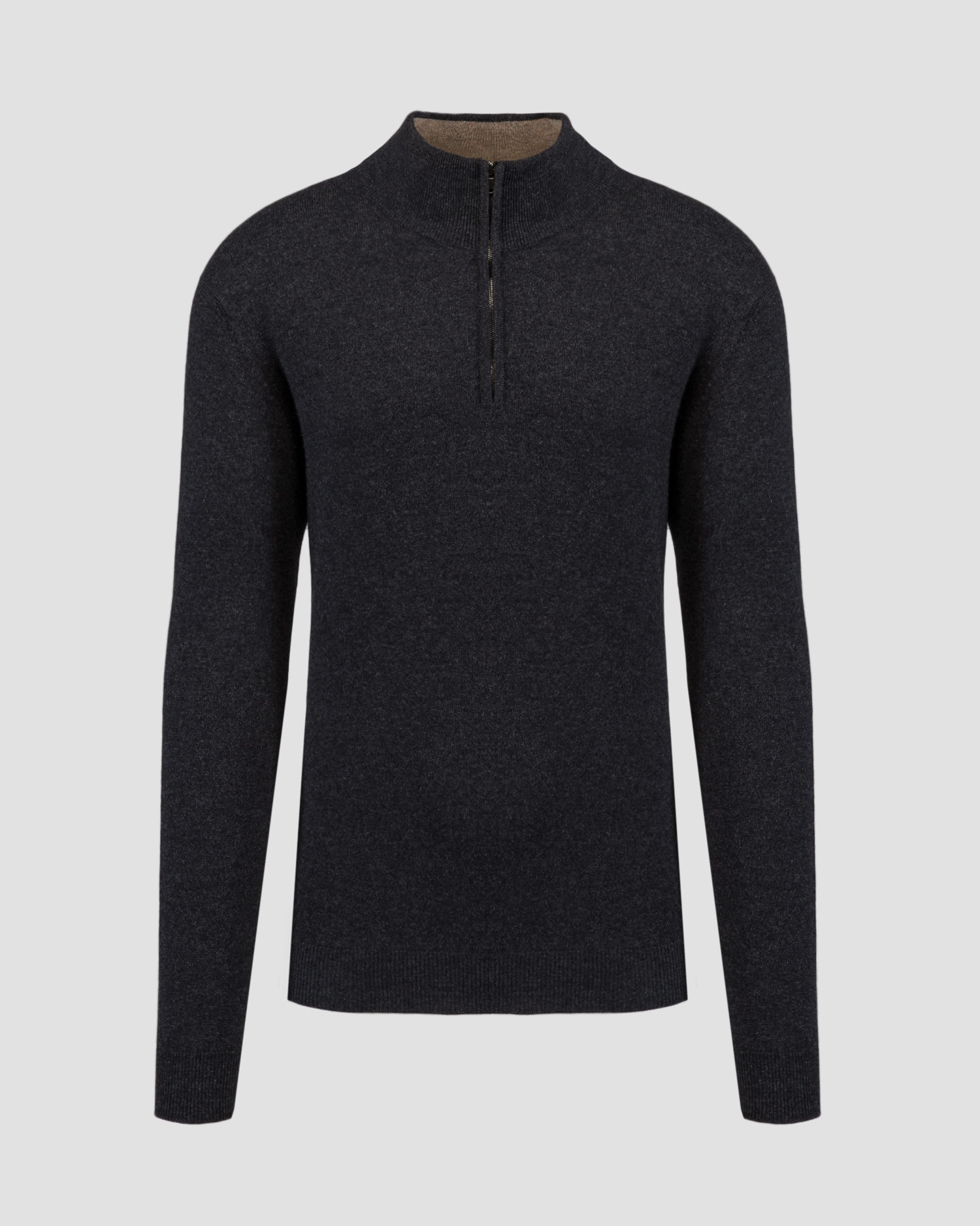 Maglione grigio in cashmere da uomo Johnstons of Elgin