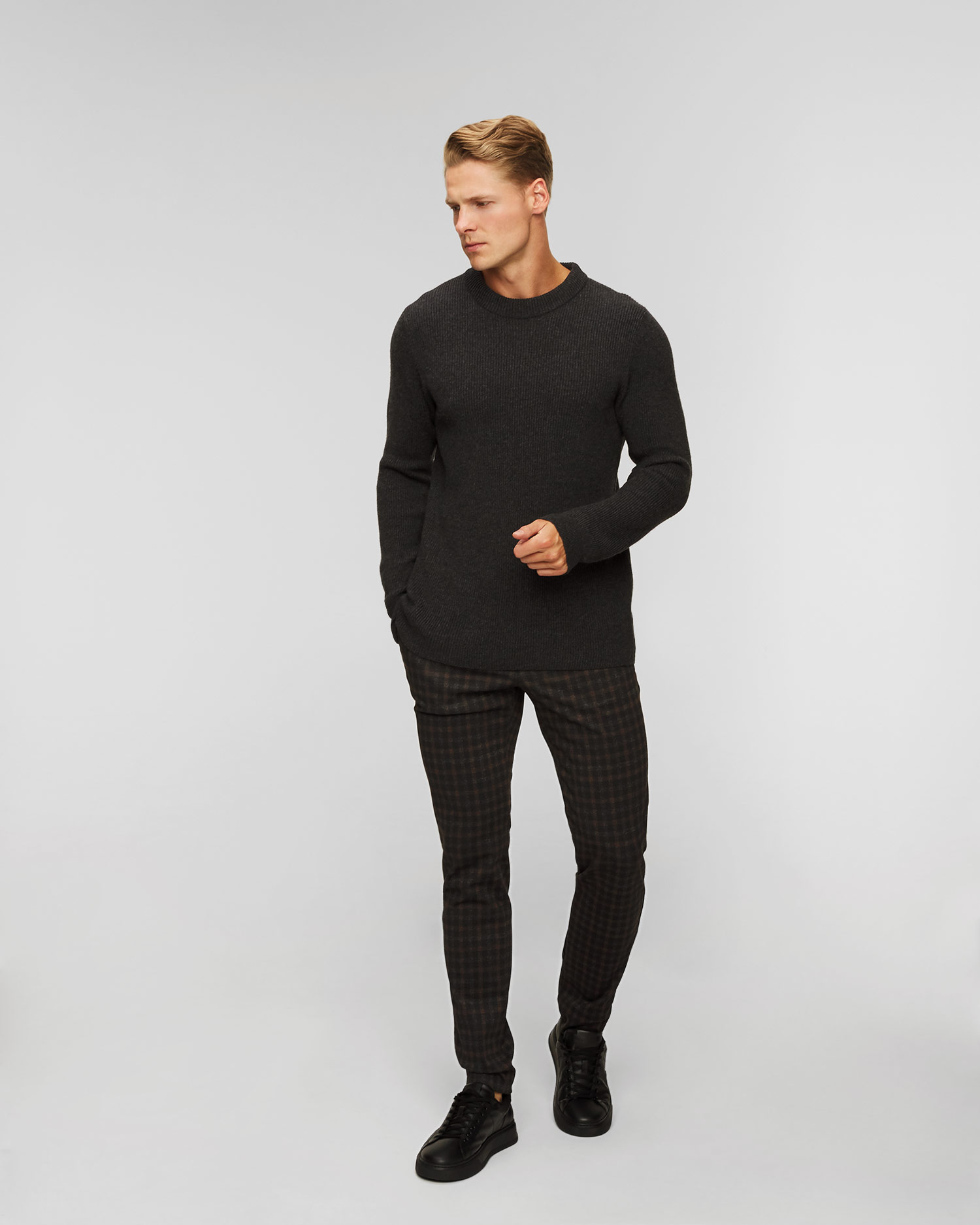 Pánsky kašmírový sveter Johnstons of Elgin