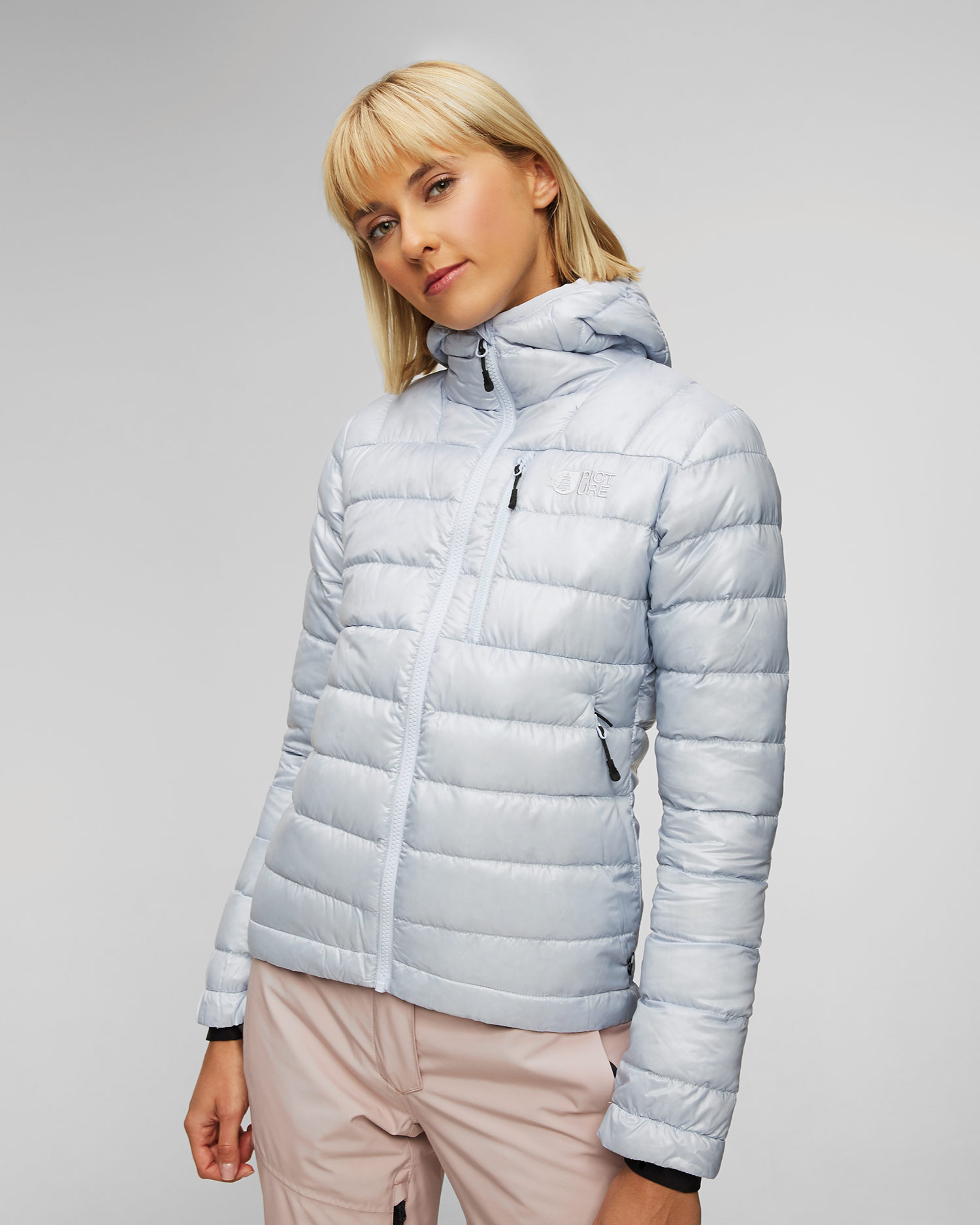 Doudoune bleue pour femmes Picture Organic Clothing Mid Puff Pertex