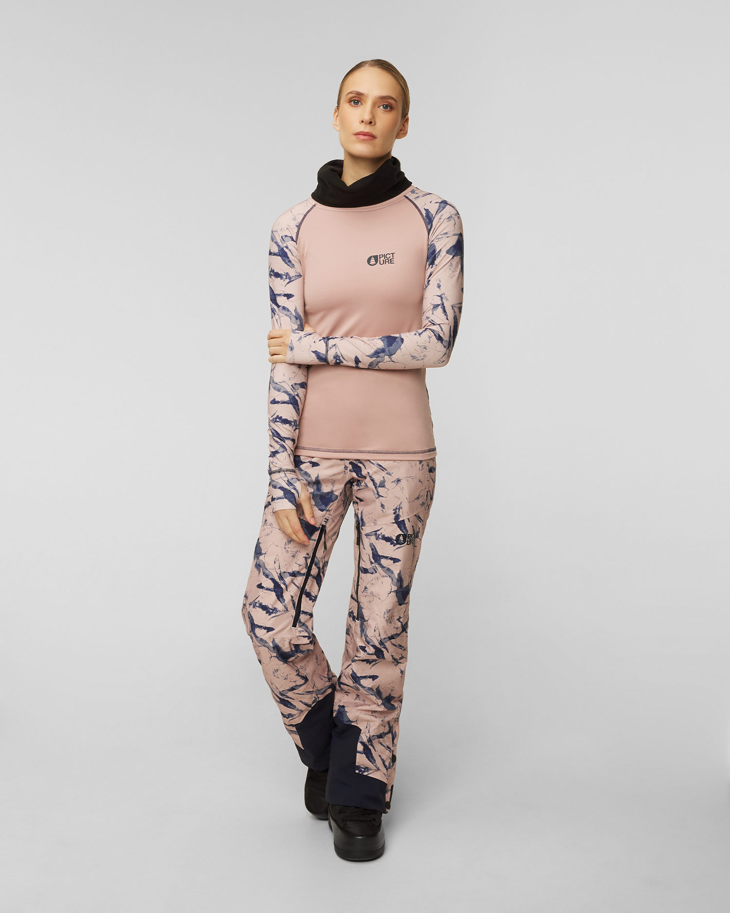 Women's beige thermal sweatshirt Picture Organic Clothing Pagaya