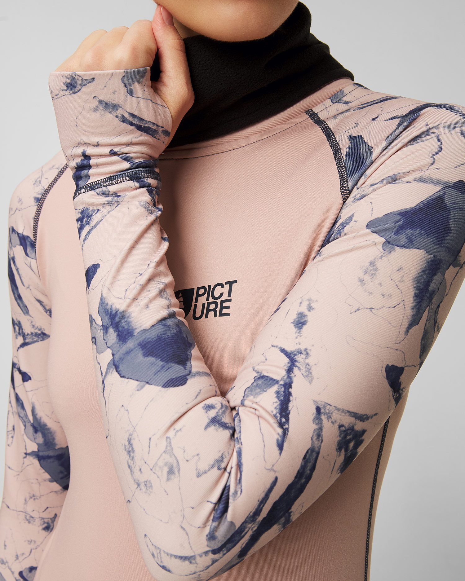 Women's beige thermal sweatshirt Picture Organic Clothing Pagaya