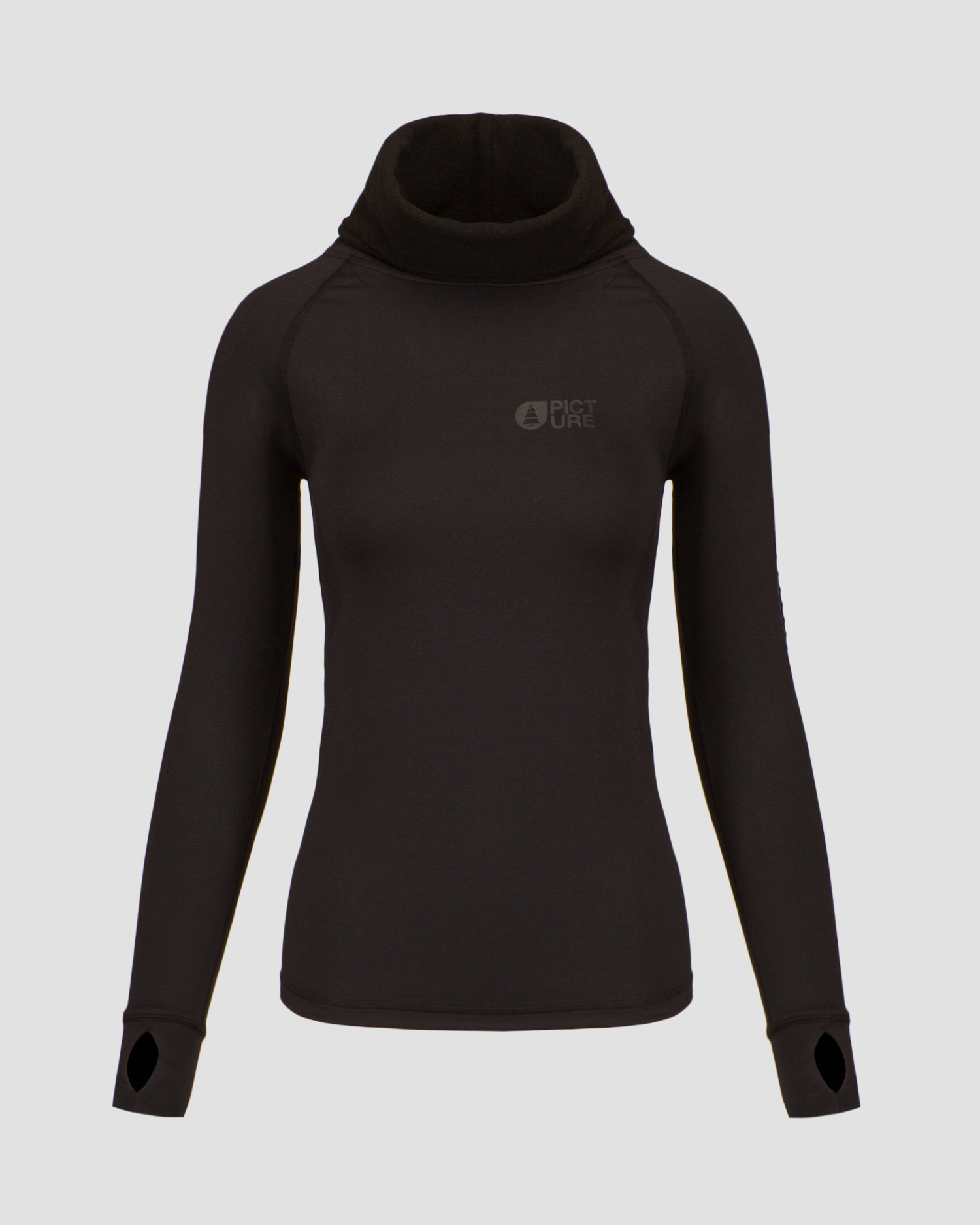 Women's black thermal sweatshirt Picture Organic Clothing Pagaya