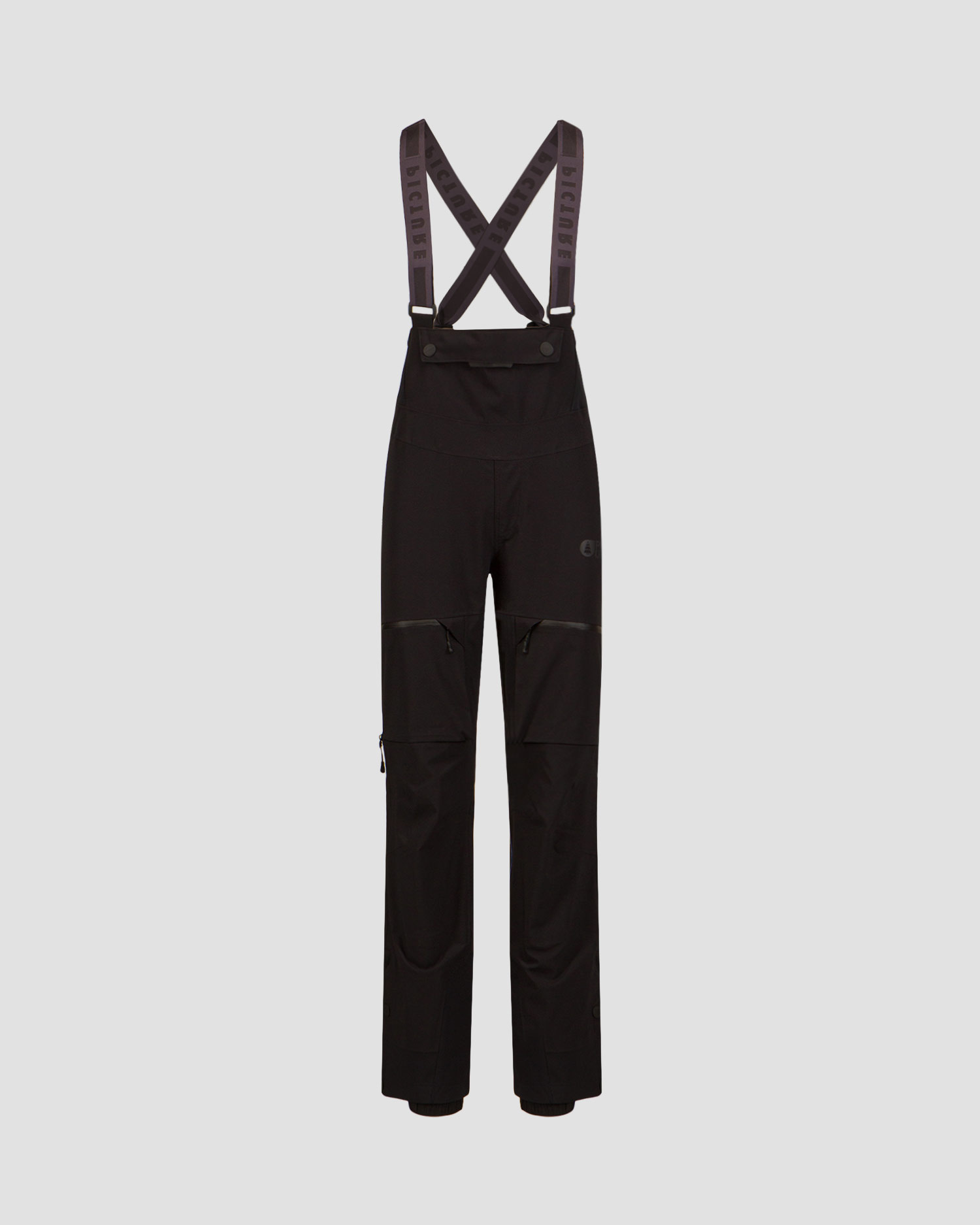 Women's black hardshell ski trousers Picture Organic Clothing Aeron 3L BIB 20/20