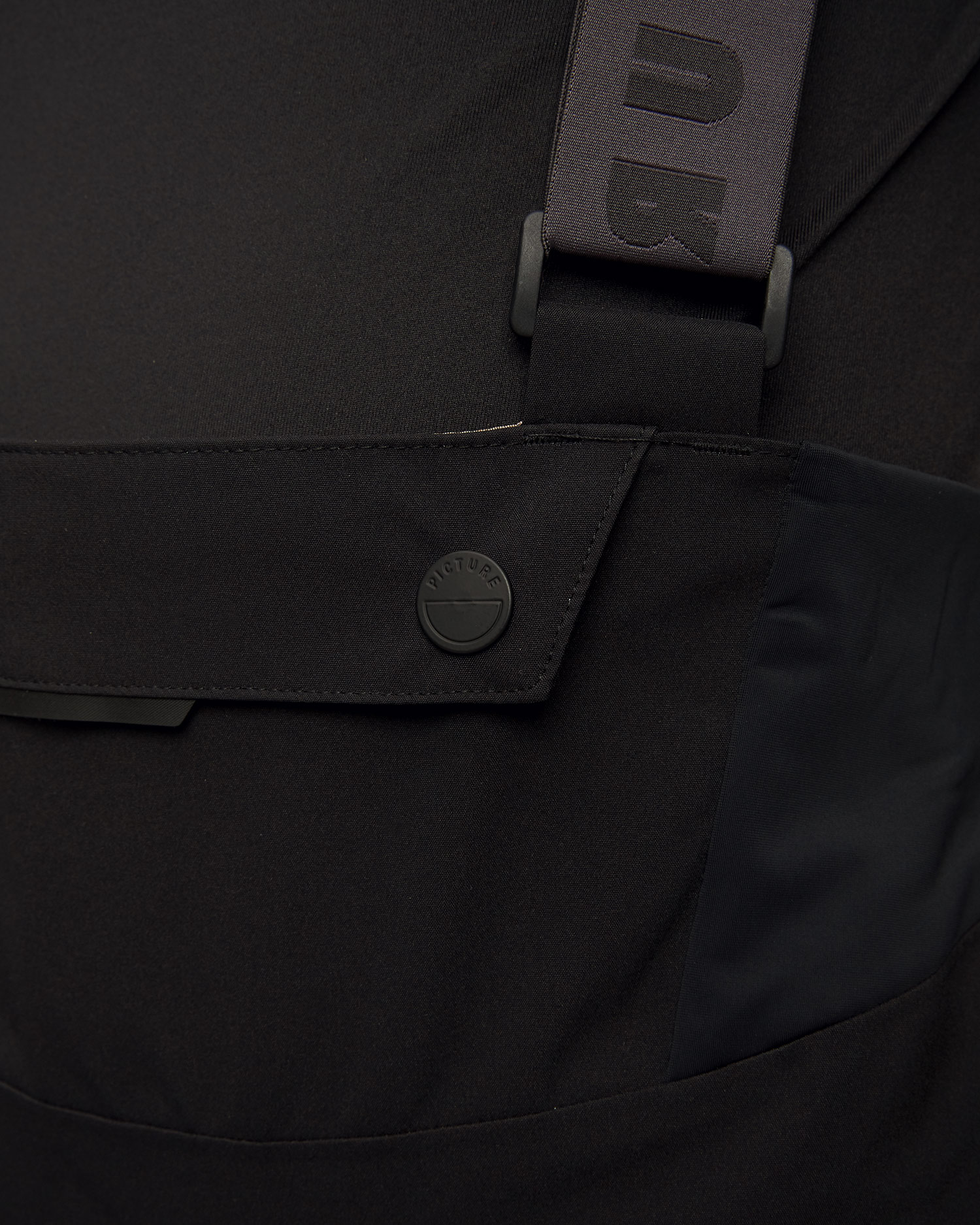 Dámske čierne hardshellové lyžiarske nohavice Picture Organic Clothing Aeron 3L BIB 20/20