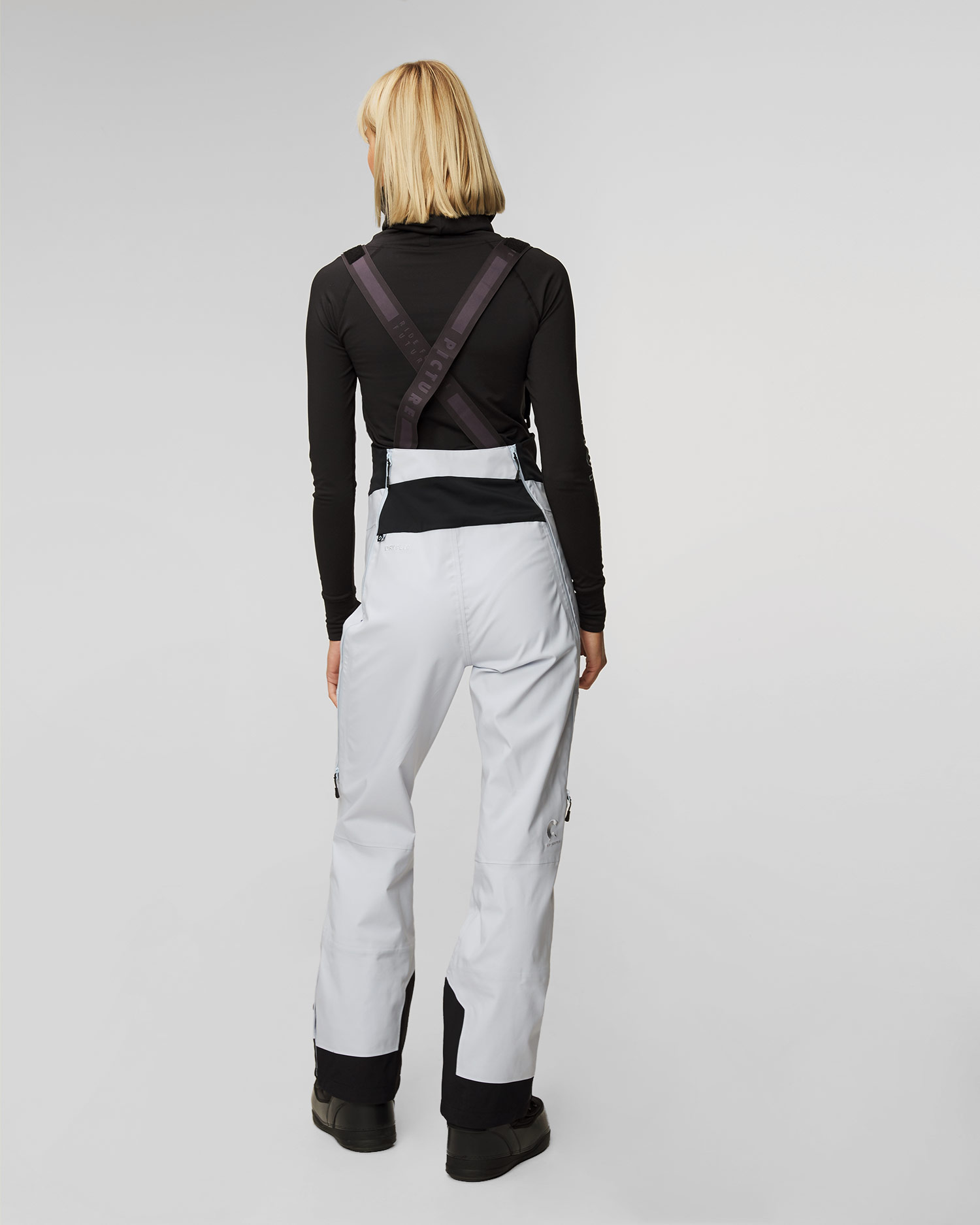 Dámske modré hardshellové lyžiarske nohavice Picture Organic Clothing Aeron 3L BIB 20/20