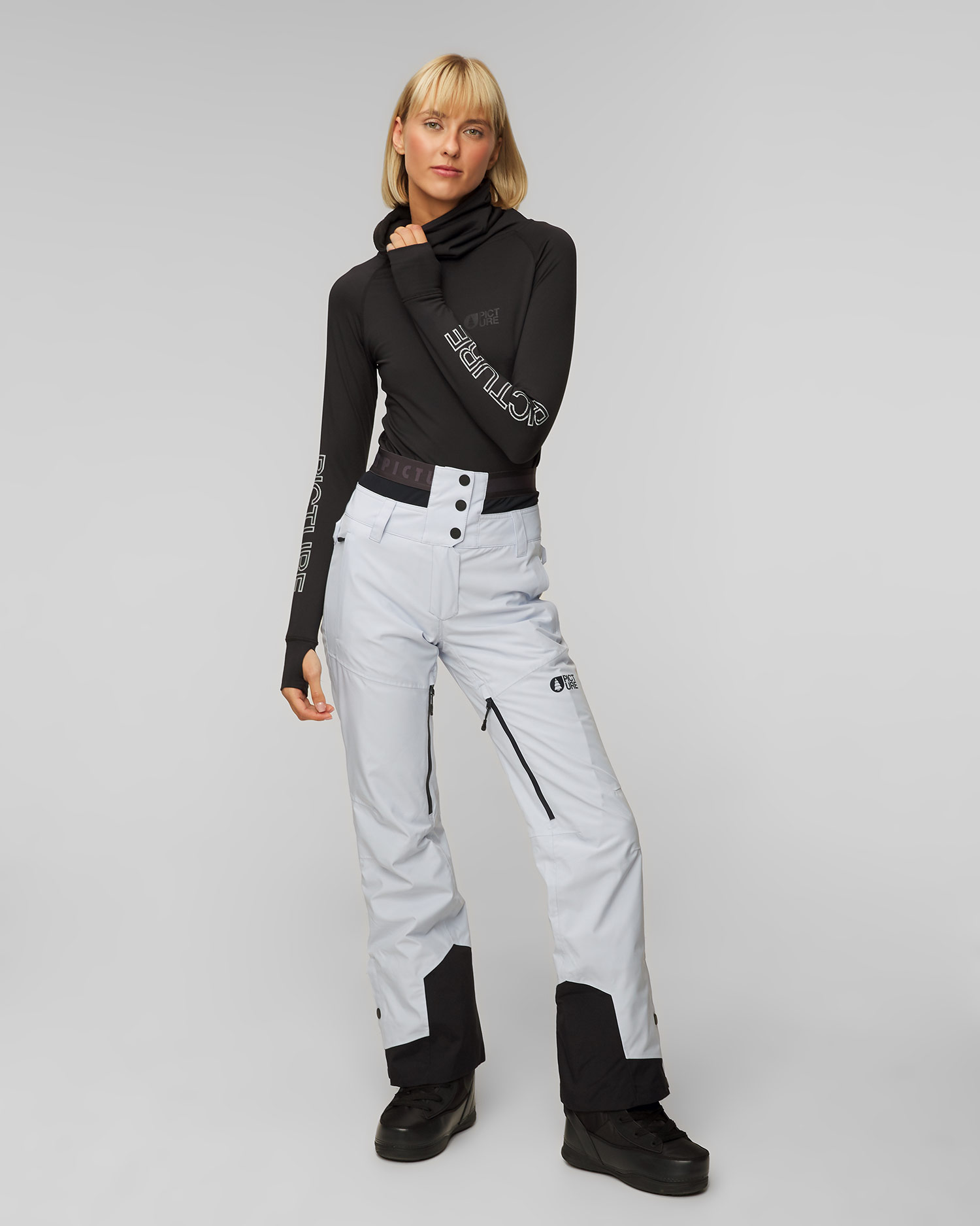 Pantalon de ski bleu pour femmes Picture Organic Clothing Exa 20/20