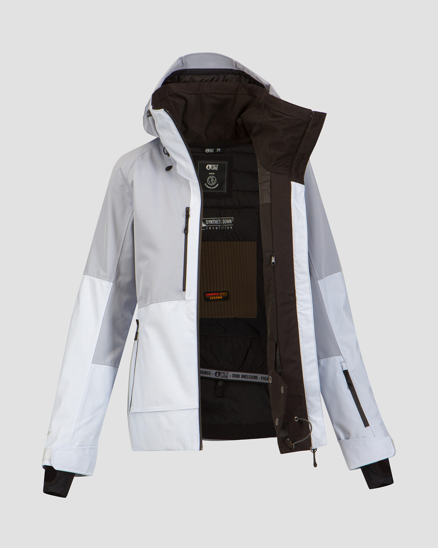 Veste de ski bleue pour femmes Picture Organic Clothing Sygna 20/20